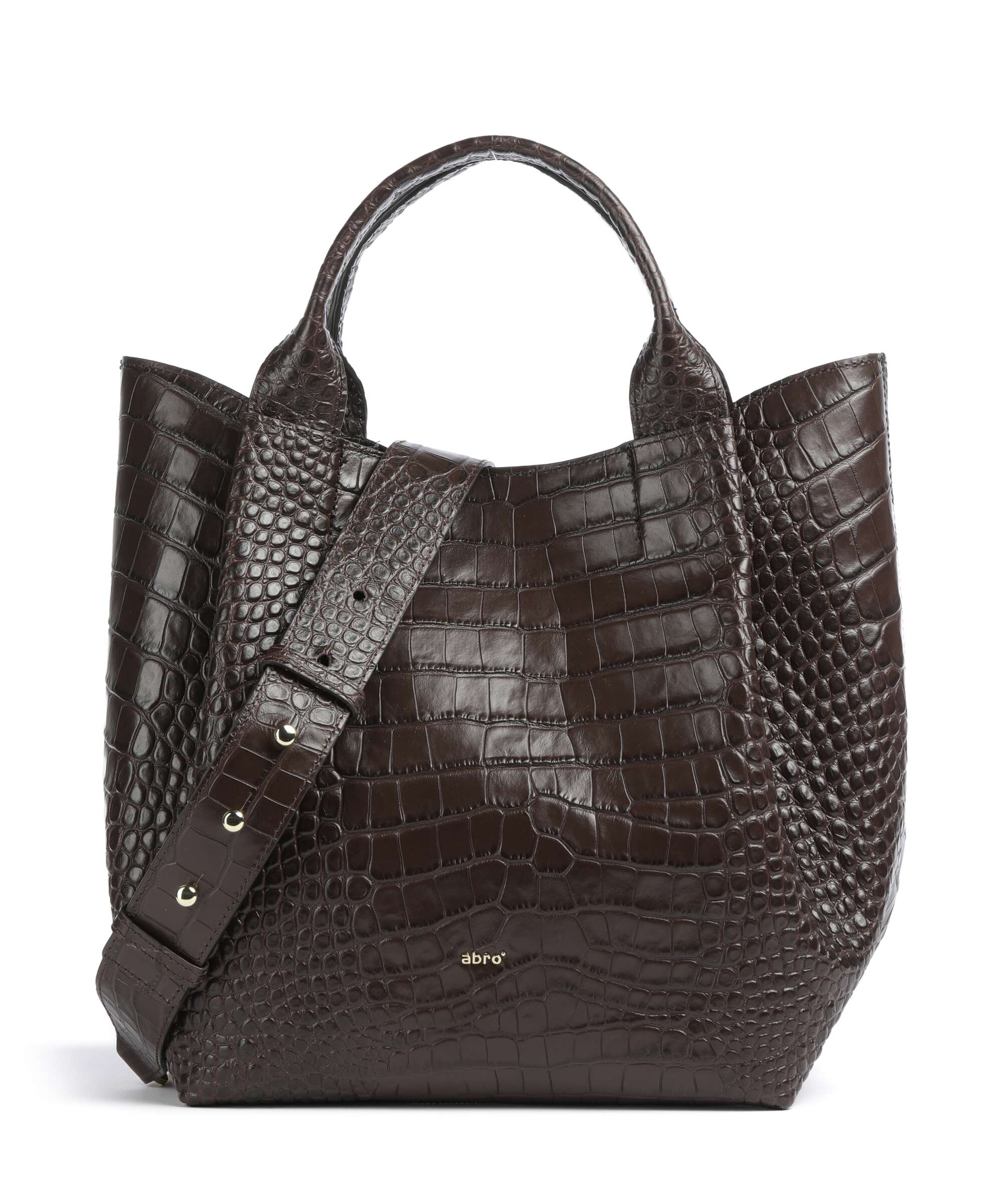 Abro Cocco Mondial Essential Medium Torebka dark brown