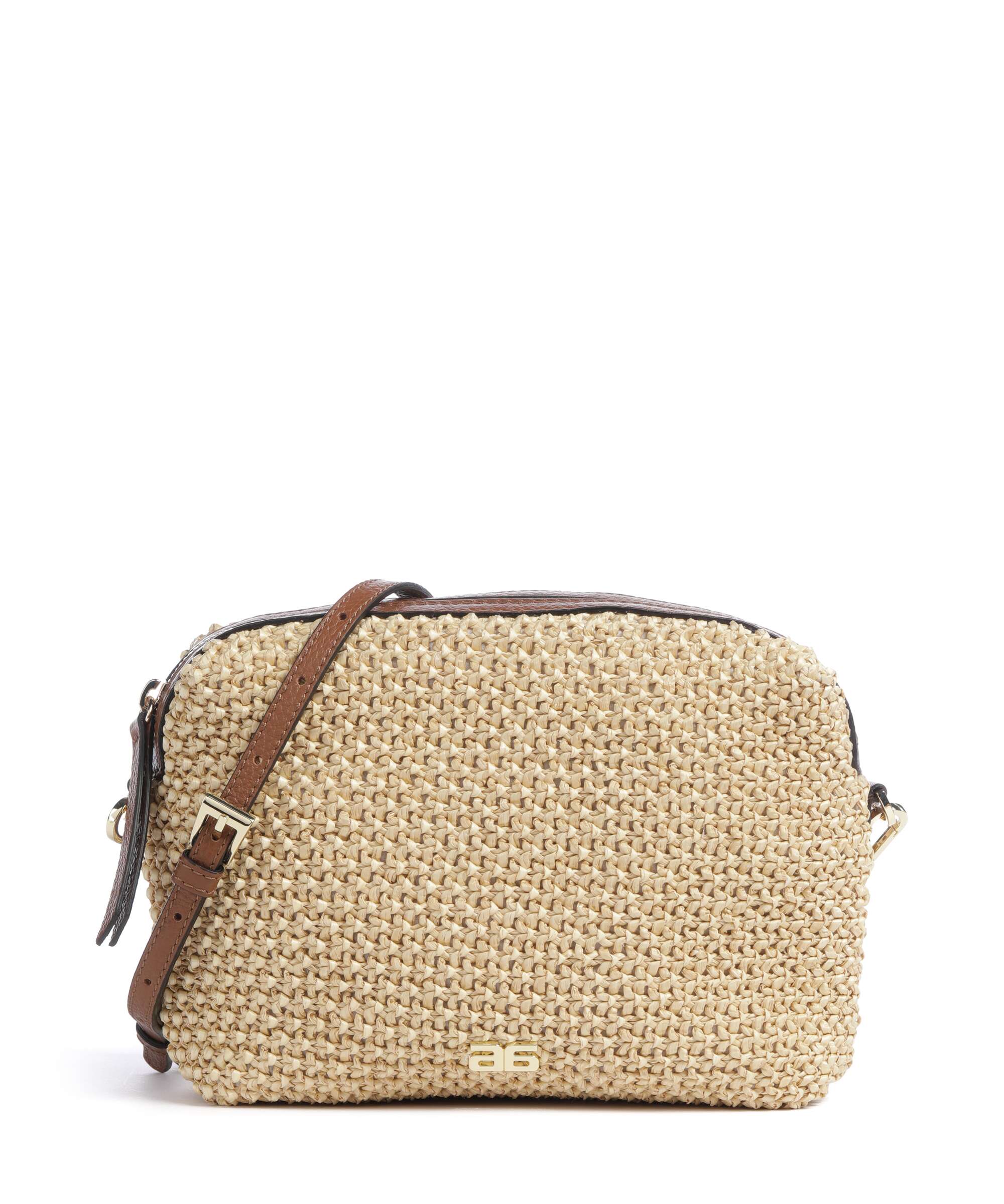 Abro Maglia Raffia Kaia Torba przez ramię natural/nut