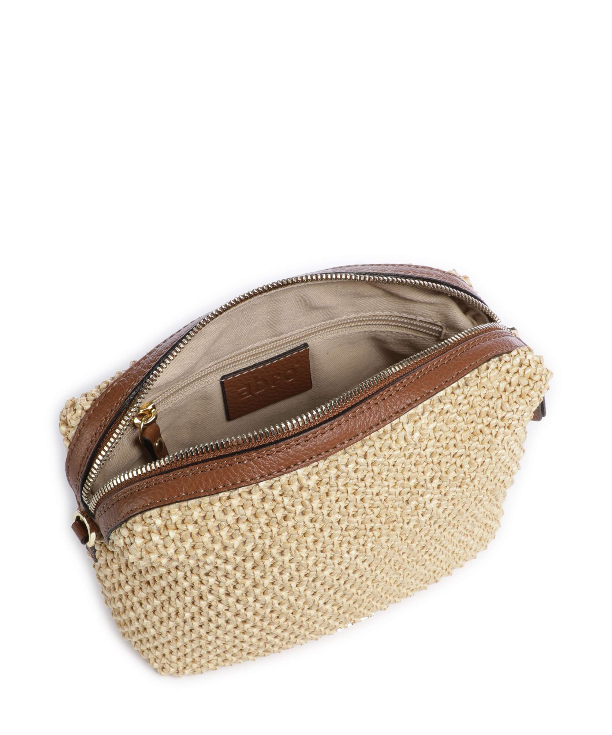 Abro Maglia Raffia Kaia Torba przez ramię natural/nut - Image 6