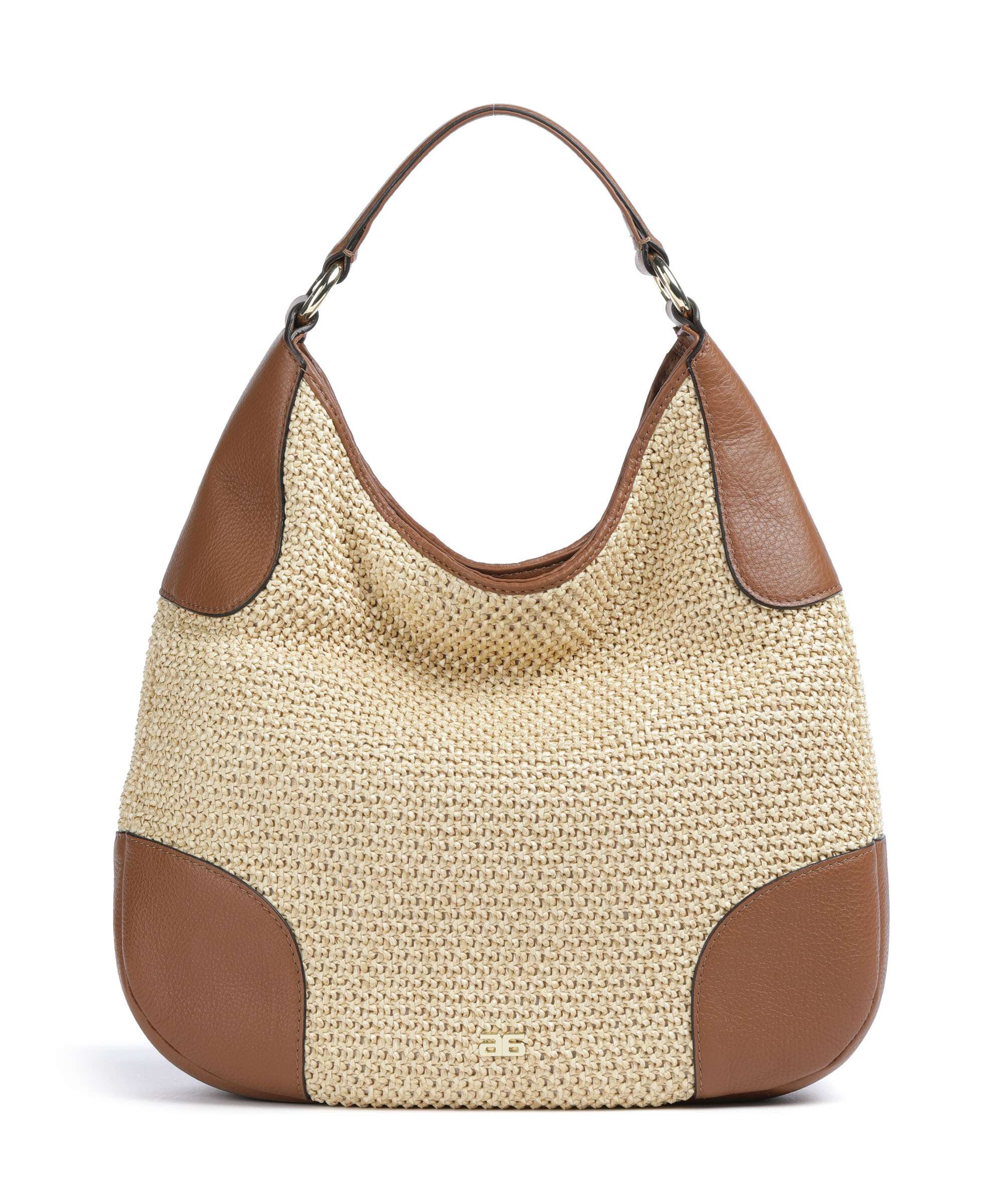 Abro Maglia Raffia Open Air Torebka worek natural/nut