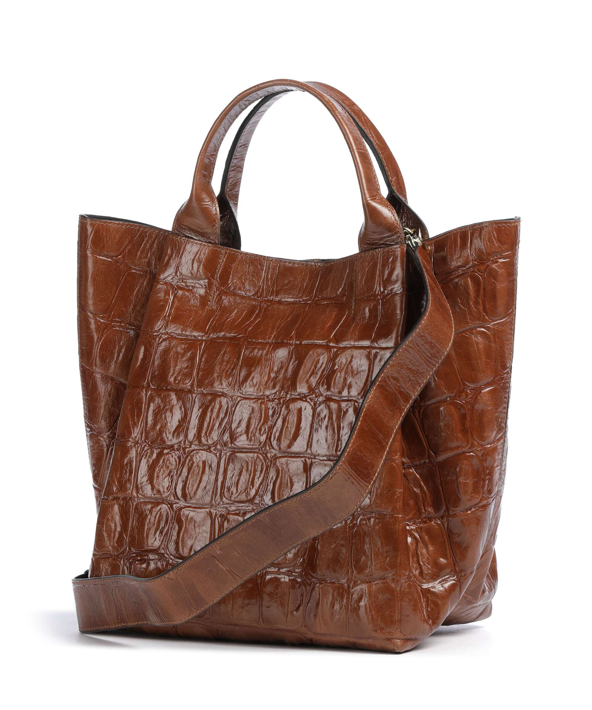 Abro Maxi Cocco Essential Medium Torebka caramel/cognac - Image 2