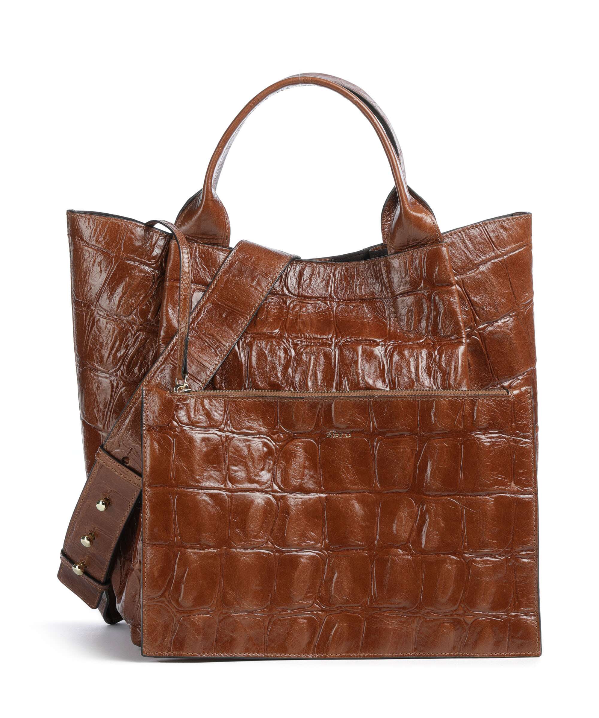 Abro Maxi Cocco Essential Medium Torebka caramel/cognac - Image 4