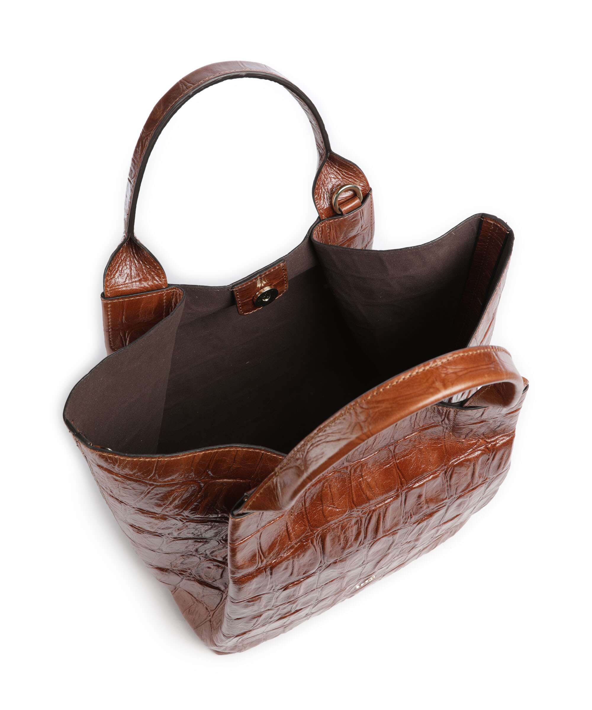 Abro Maxi Cocco Essential Medium Torebka caramel/cognac - Image 6