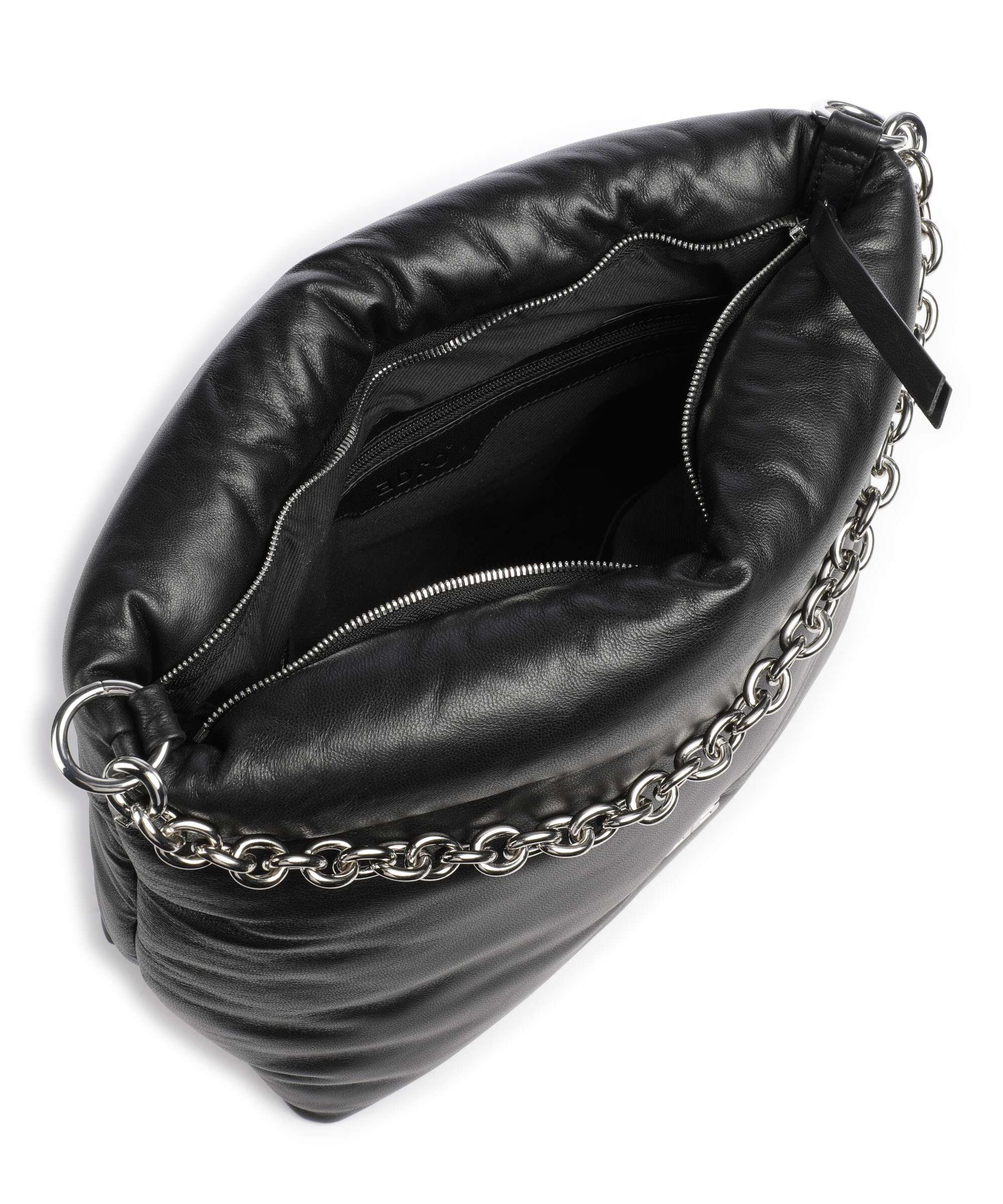 Abro Piuma Lucido Puffer Torebka worek black/nickel - Image 6