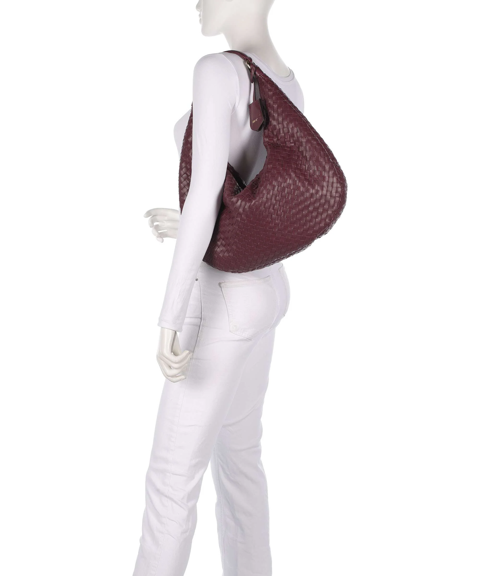 Abro Piuma Nana Torebka worek bordeaux - Image 3