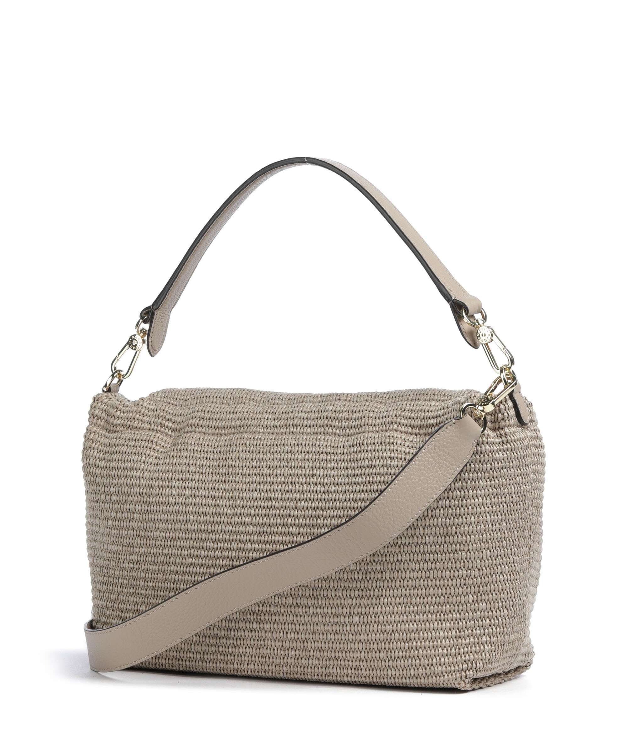 Abro Raffia Classica Temi Large Torba na ramię siena - Image 2
