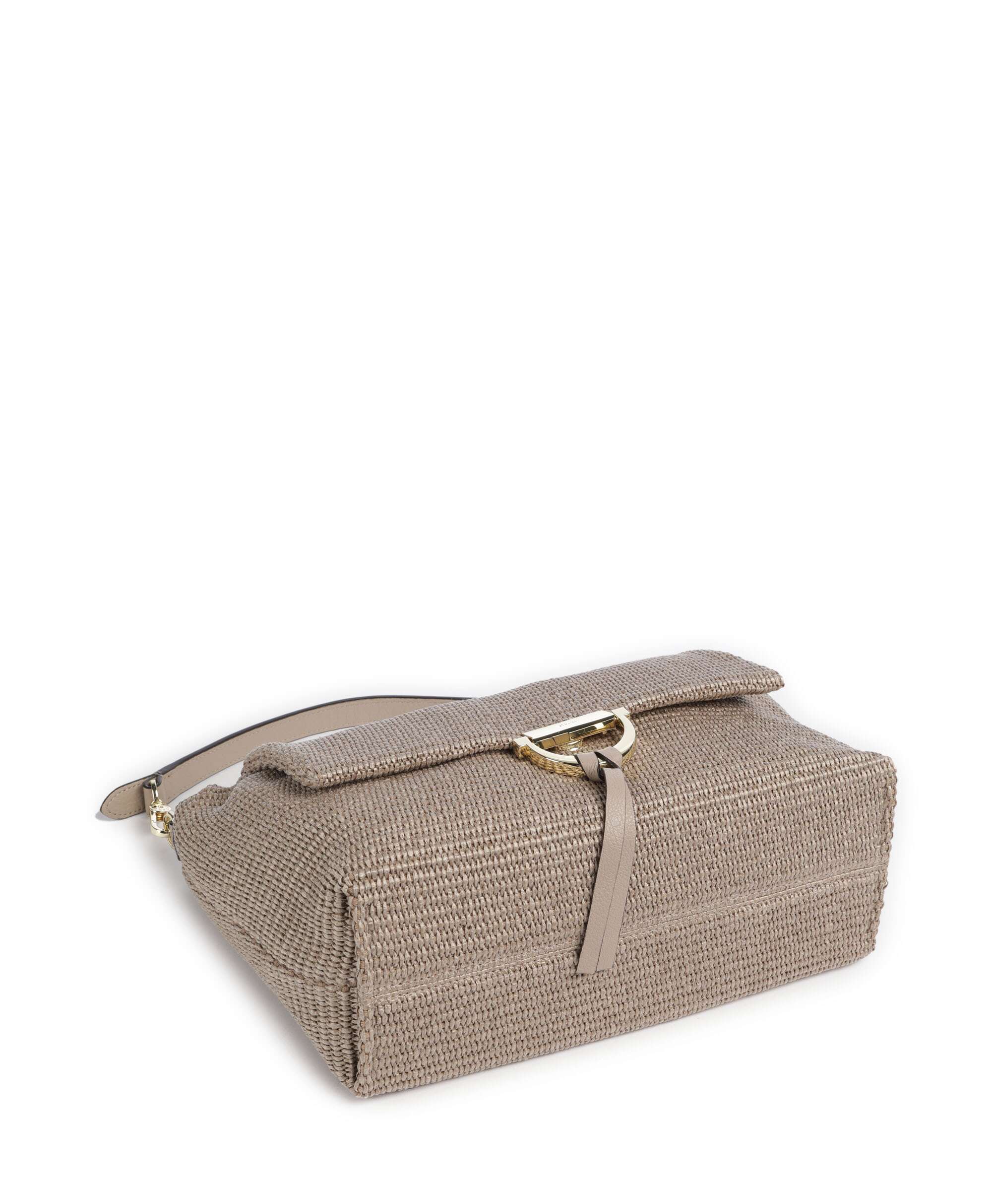 Abro Raffia Classica Temi Large Torba na ramię siena - Image 4