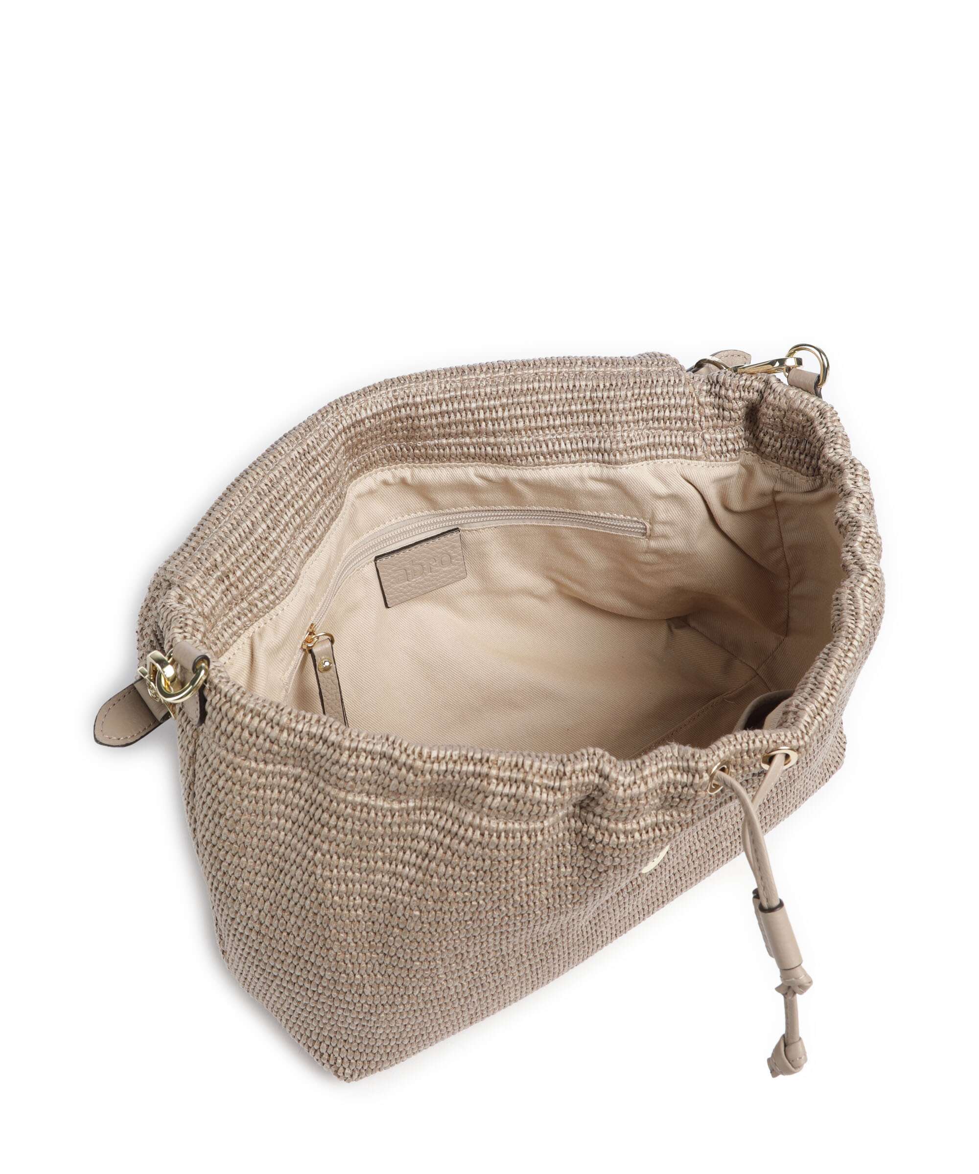 Abro Raffia Classica Temi Large Torba na ramię siena - Image 5