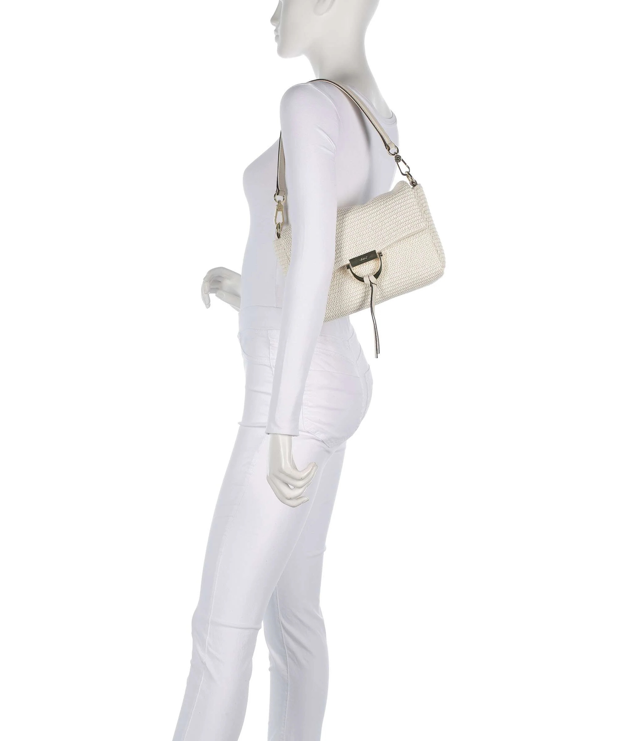 Abro Raffia Classica Temi Torba na ramię beige - Image 3