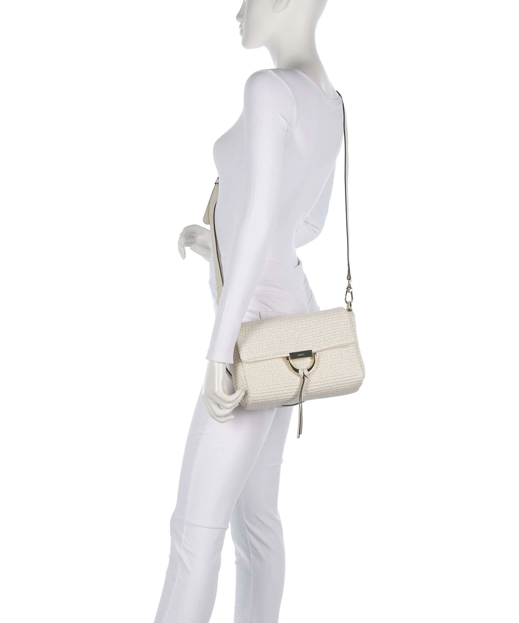 Abro Raffia Classica Temi Torba na ramię beige - Image 4