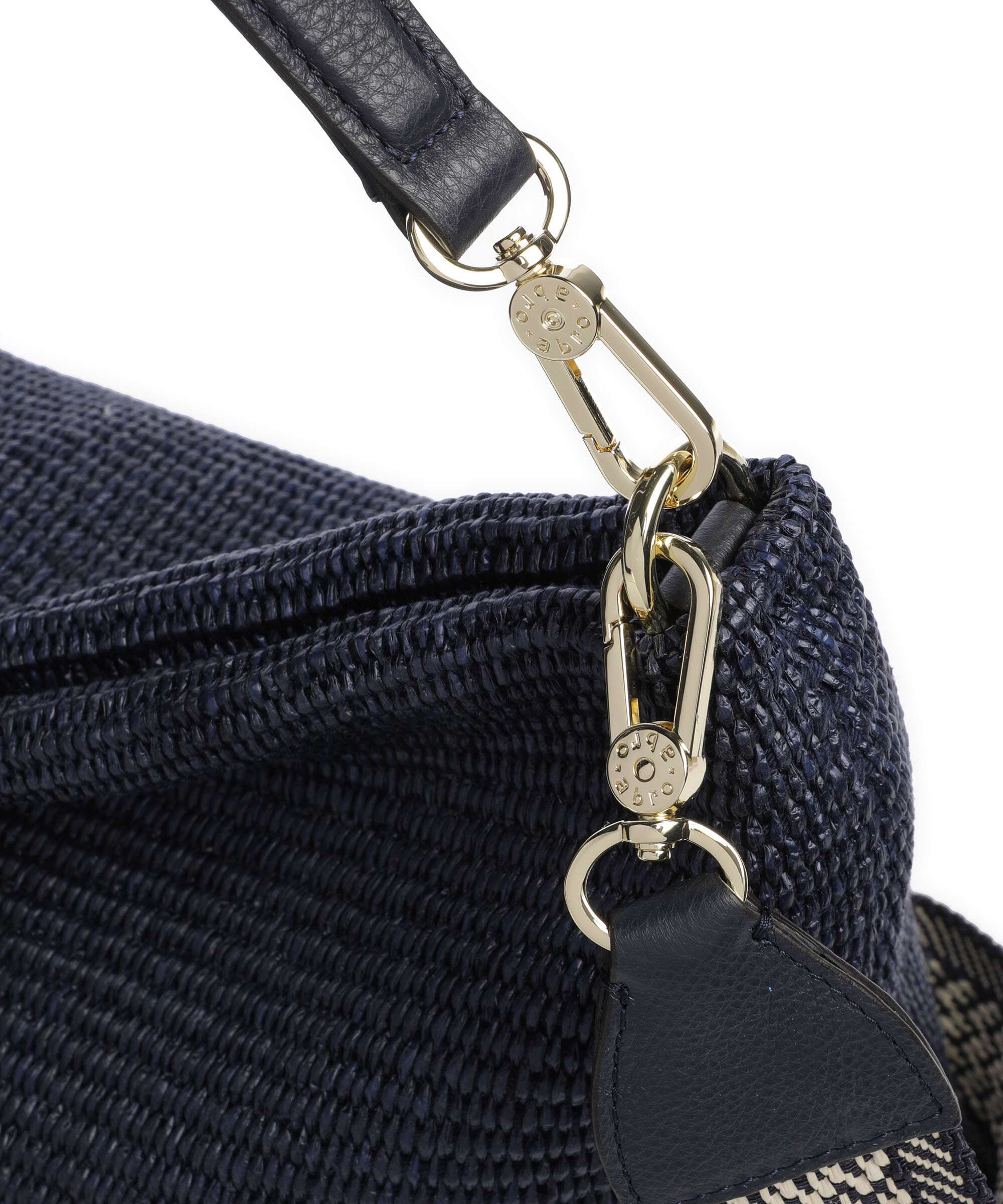 Abro Raffia Kaia Torebka worek navy - Image 4