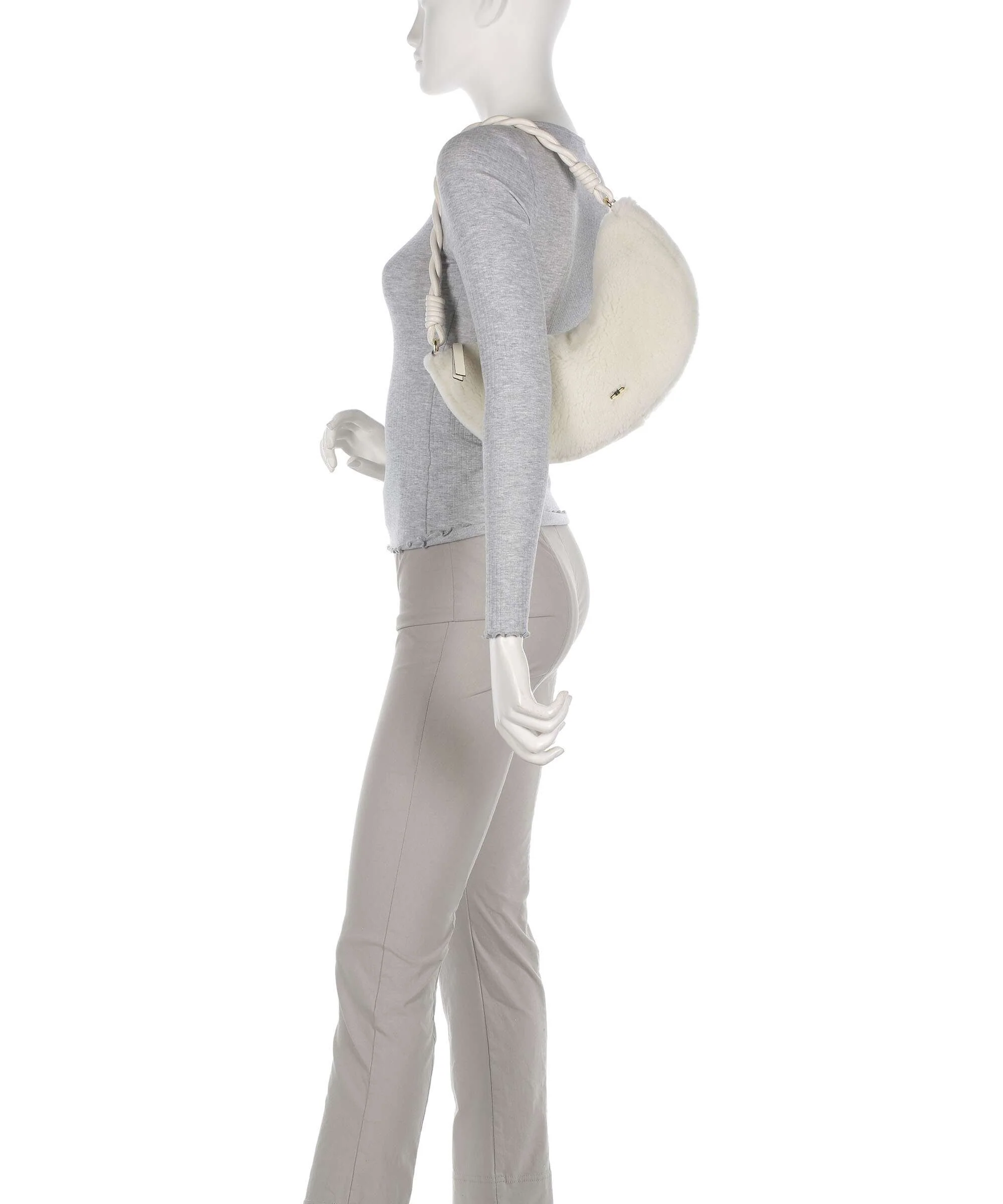 Abro Shearling Moon Torba na ramię milk - Image 3