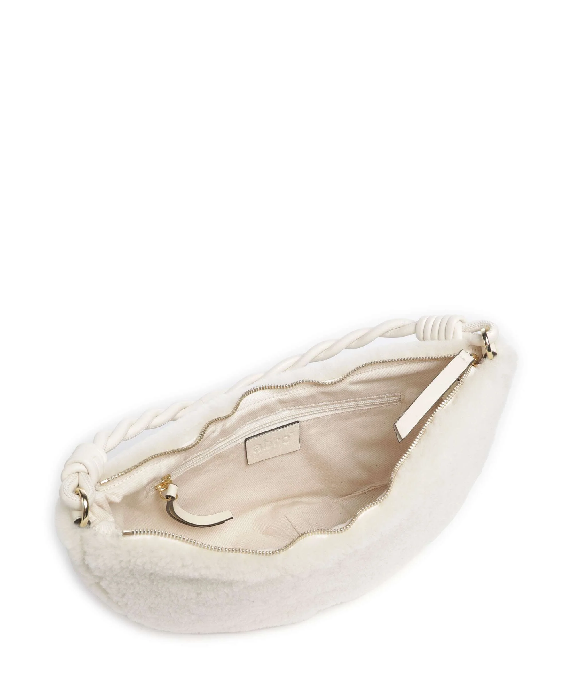 Abro Shearling Moon Torba na ramię milk - Image 7