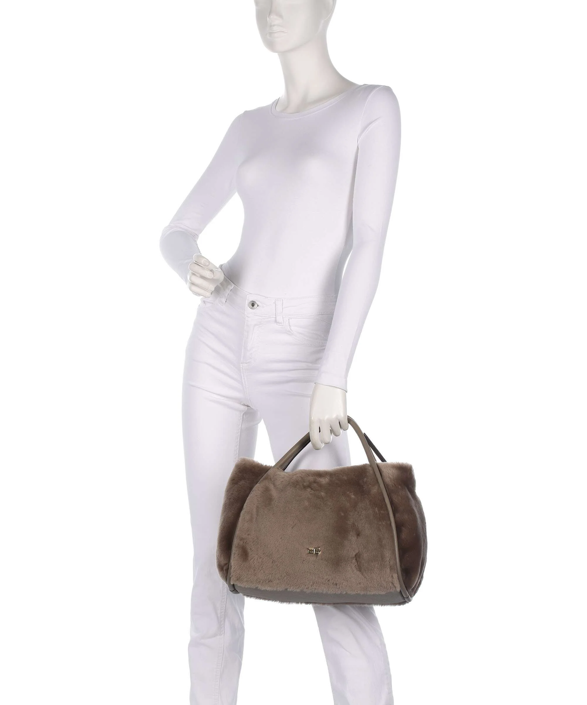 Abro Shearling Willow Torebka tope - Image 3