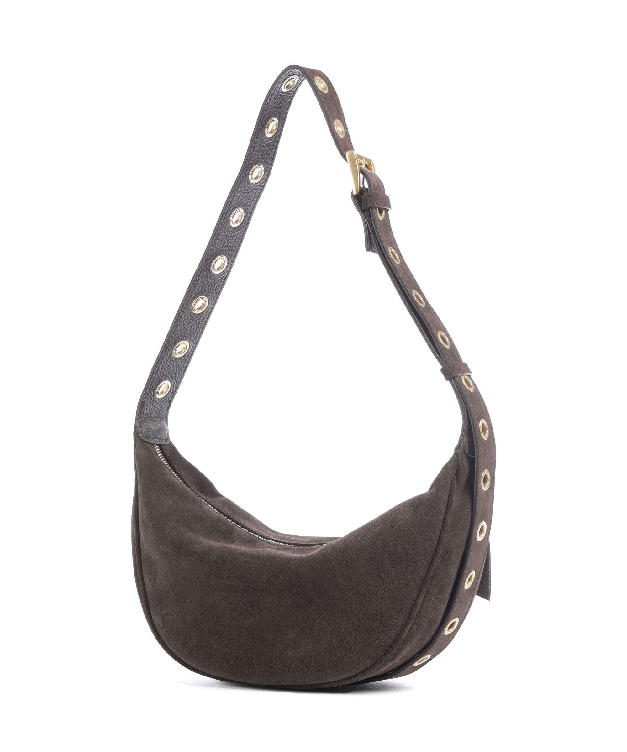 Abro Suede By My Side Small Torba na ramię dark brown - Image 2