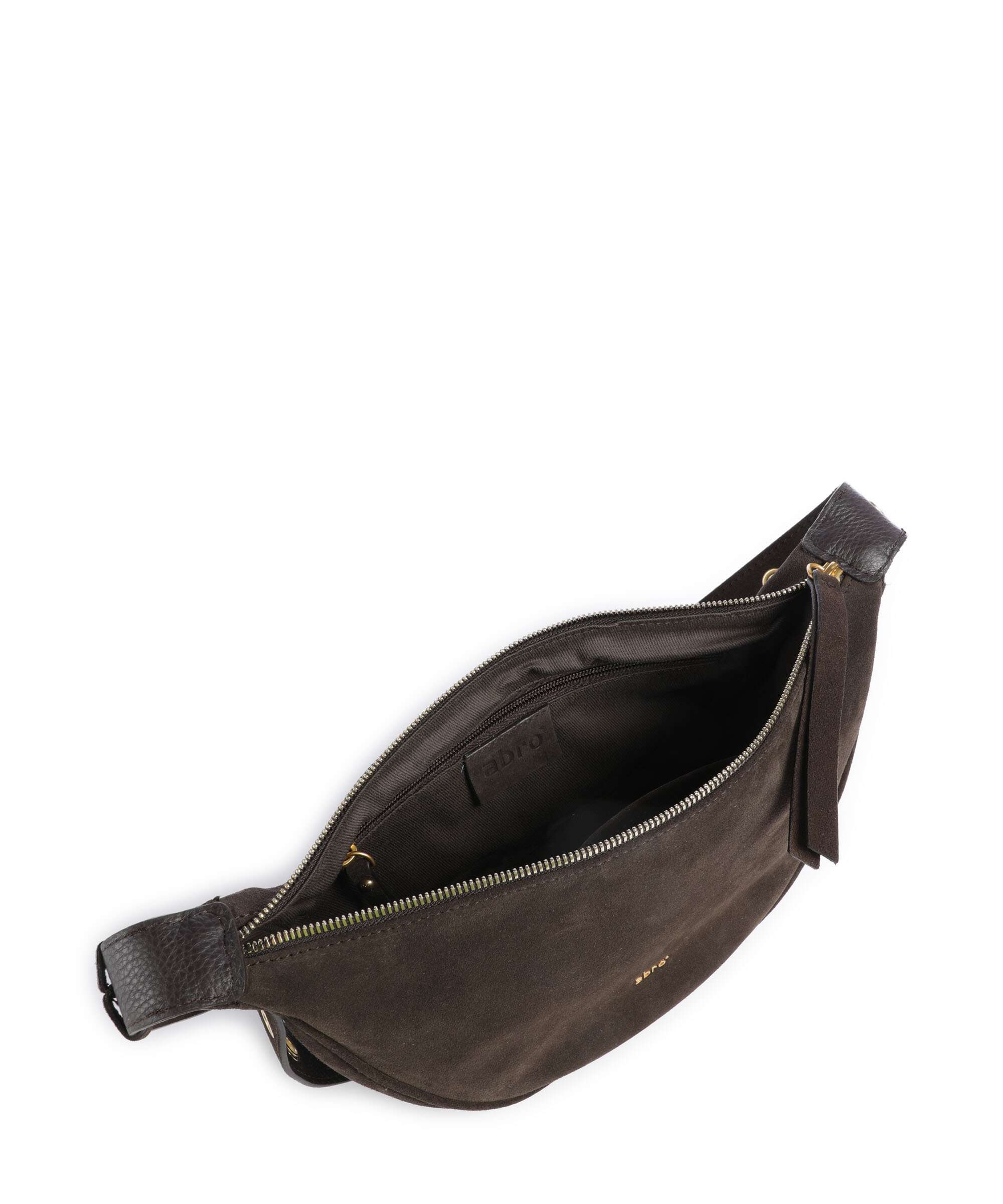 Abro Suede By My Side Small Torba na ramię dark brown - Image 6