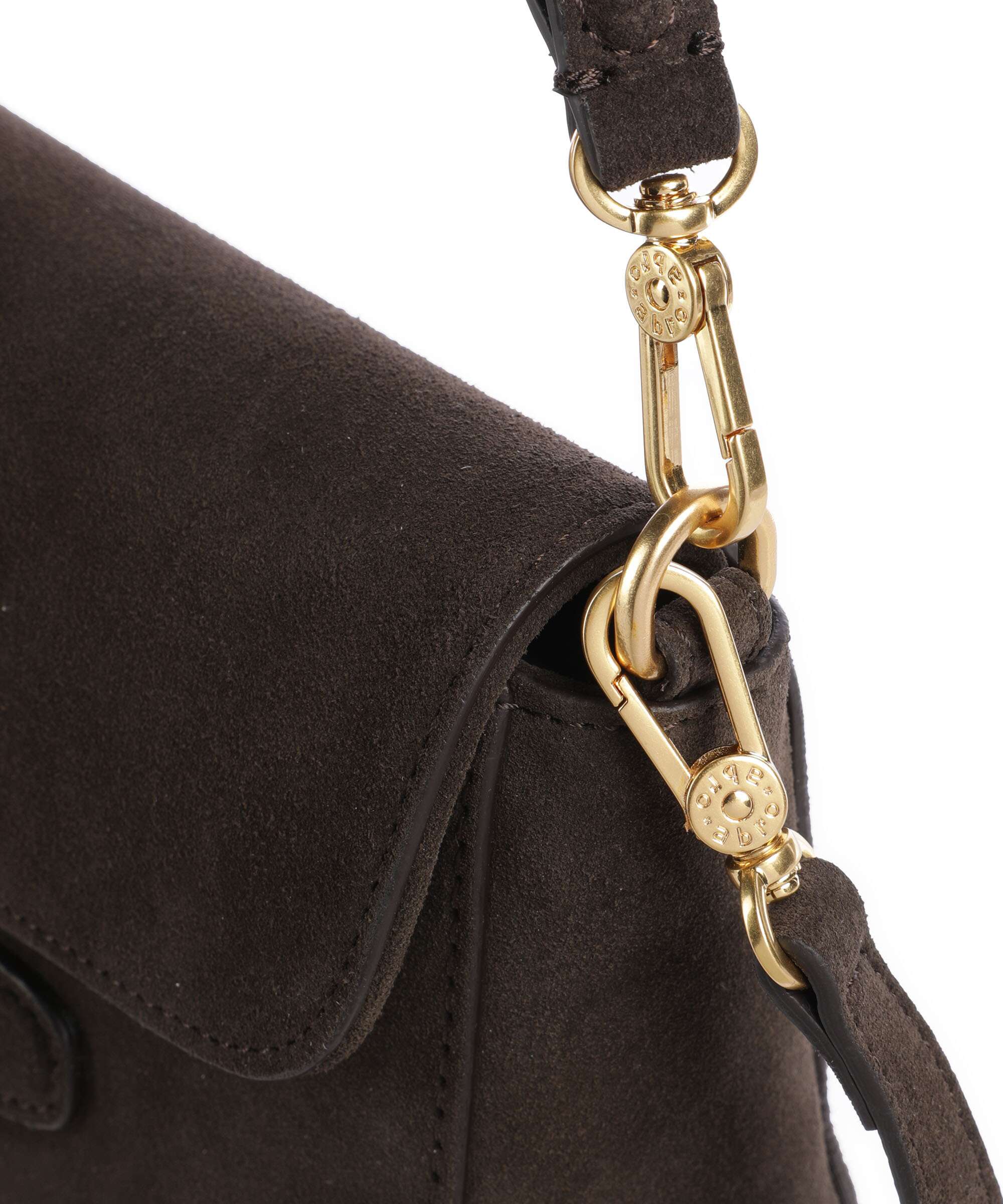 Abro Suede Camilla Torba na ramię dark brown - Image 5