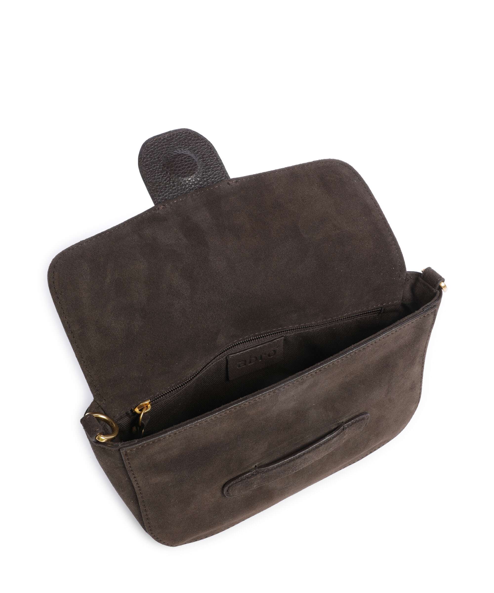 Abro Suede Camilla Torba na ramię dark brown - Image 7