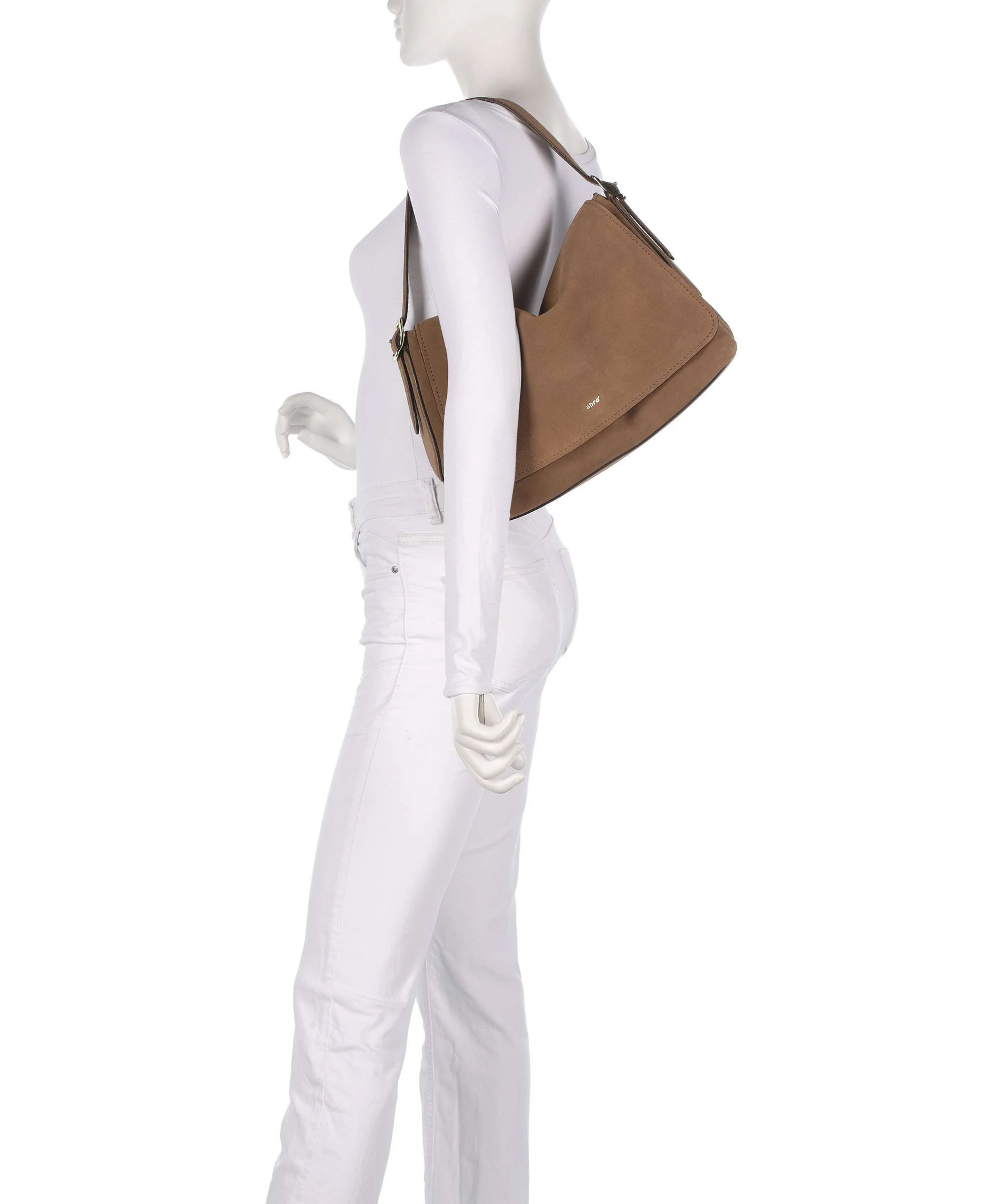 Abro Suede Carina Torebka worek camel - Image 3