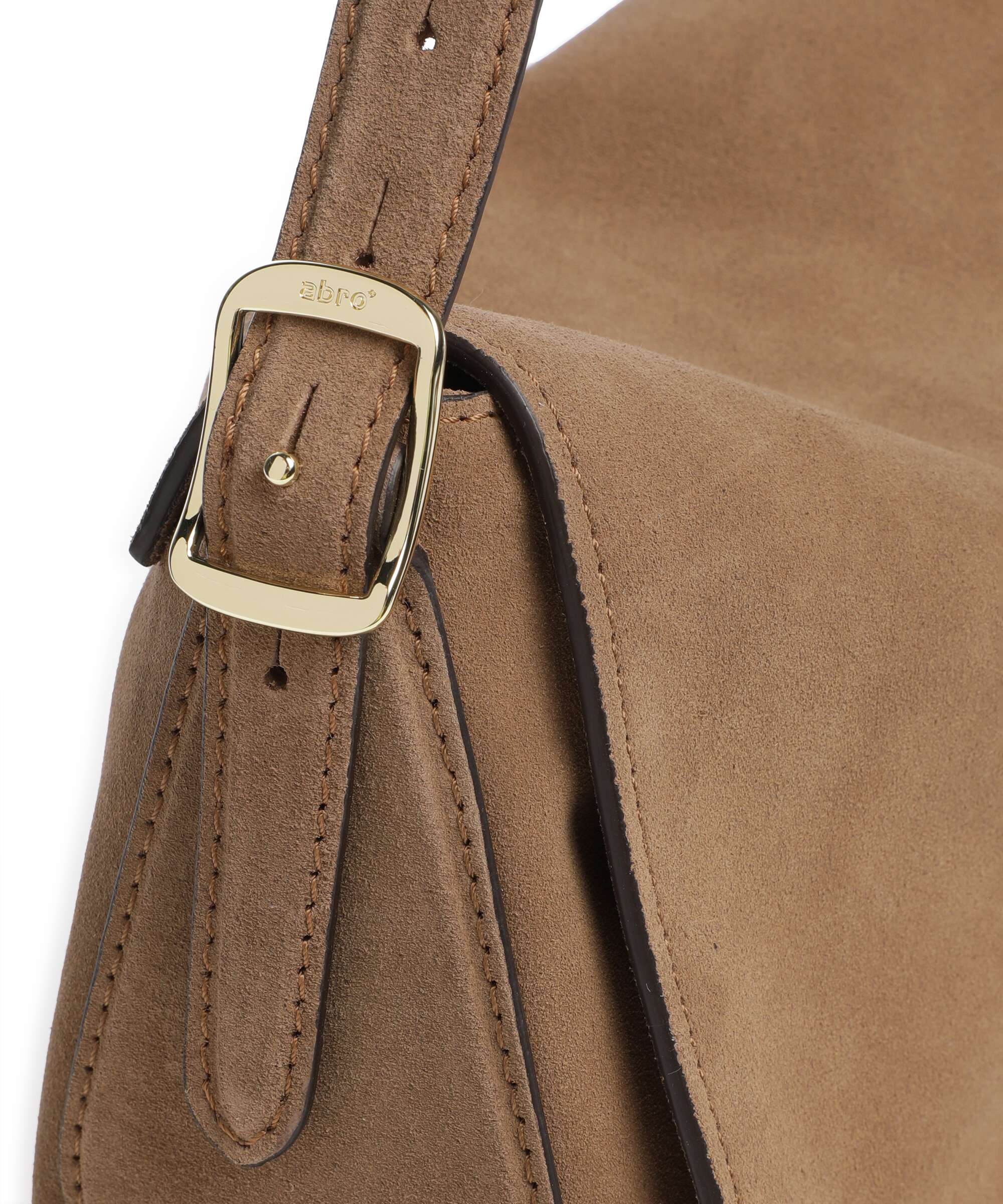 Abro Suede Carina Torebka worek camel - Image 4