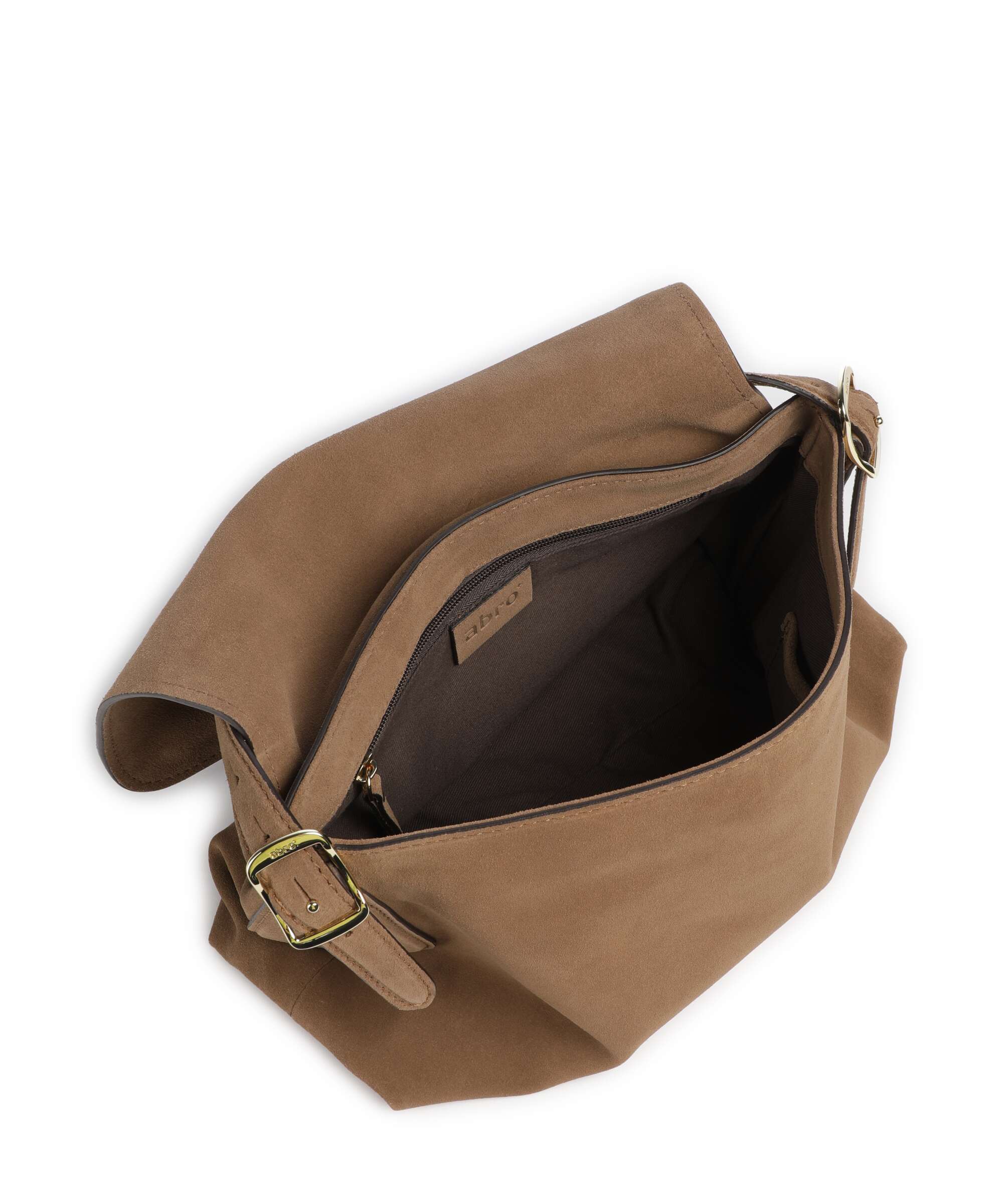 Abro Suede Carina Torebka worek camel - Image 6