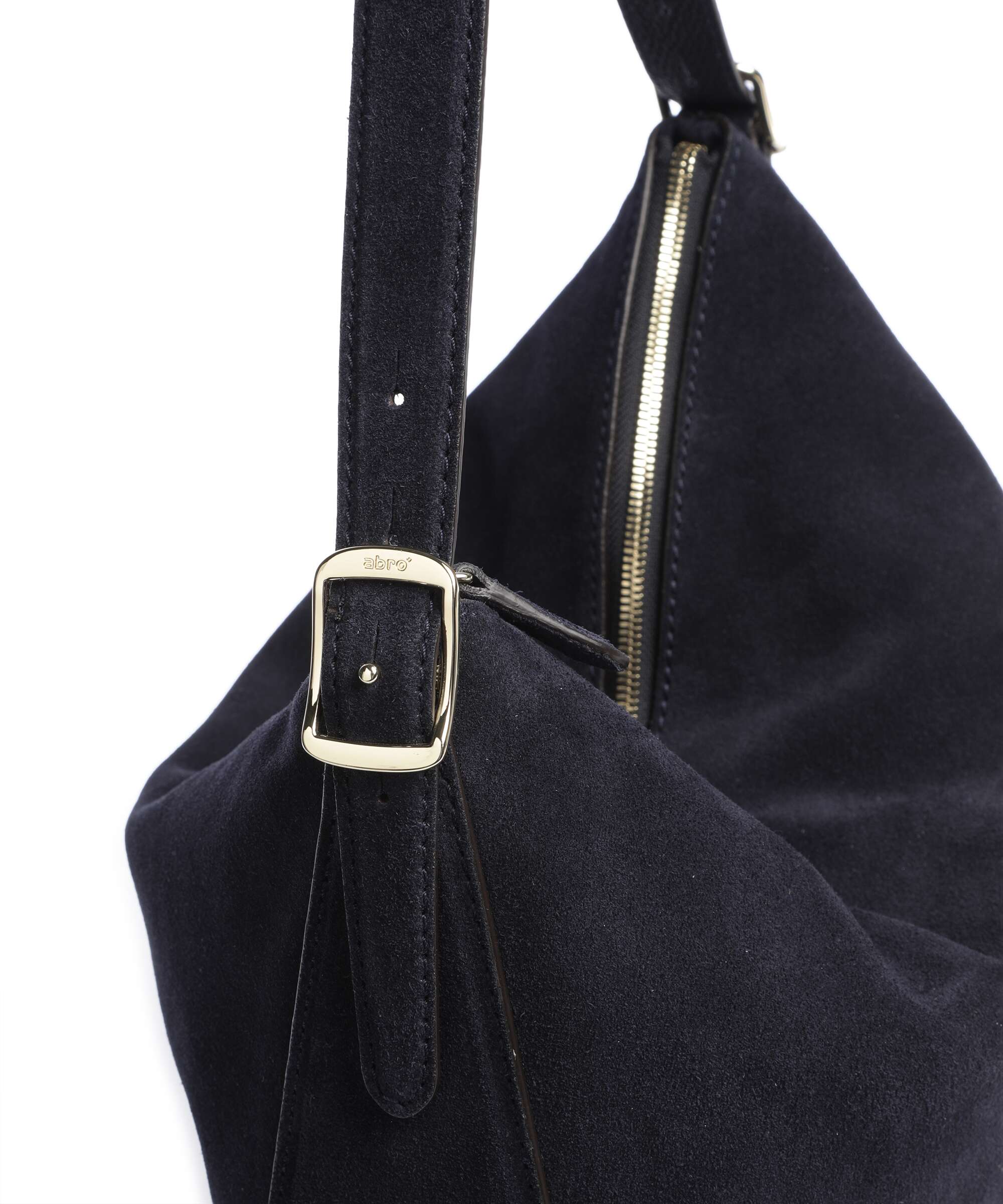 Abro Suede Carina Torebka worek navy - Image 4