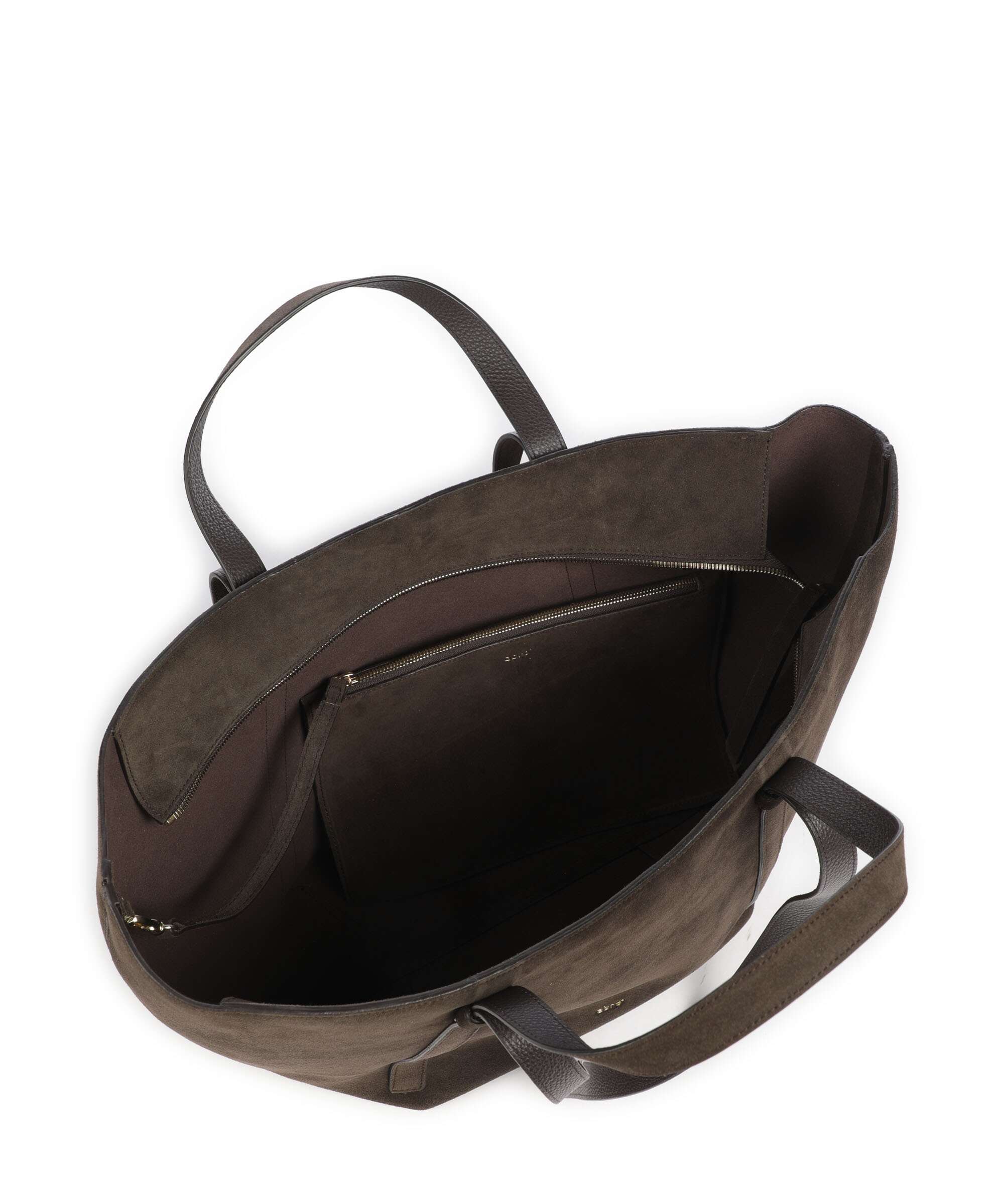 Abro Suede Cosmo Large Torba na zakupy dark brown - Image 6