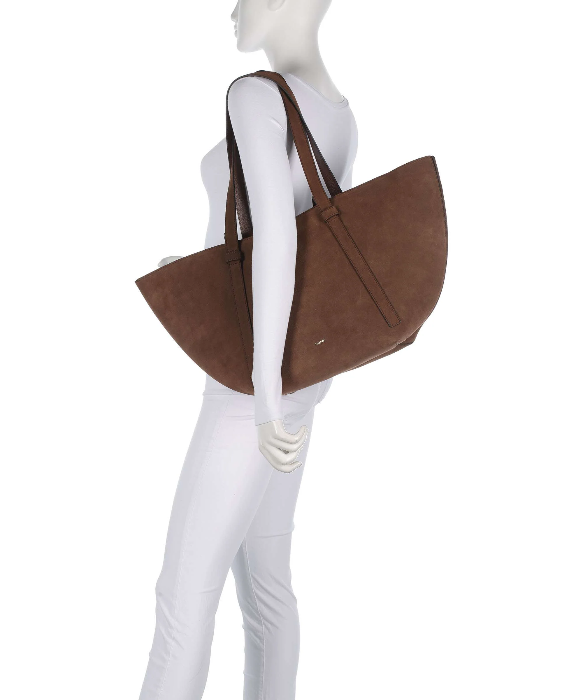 Abro Suede Cosmo Large Torba na zakupy wood - Image 3