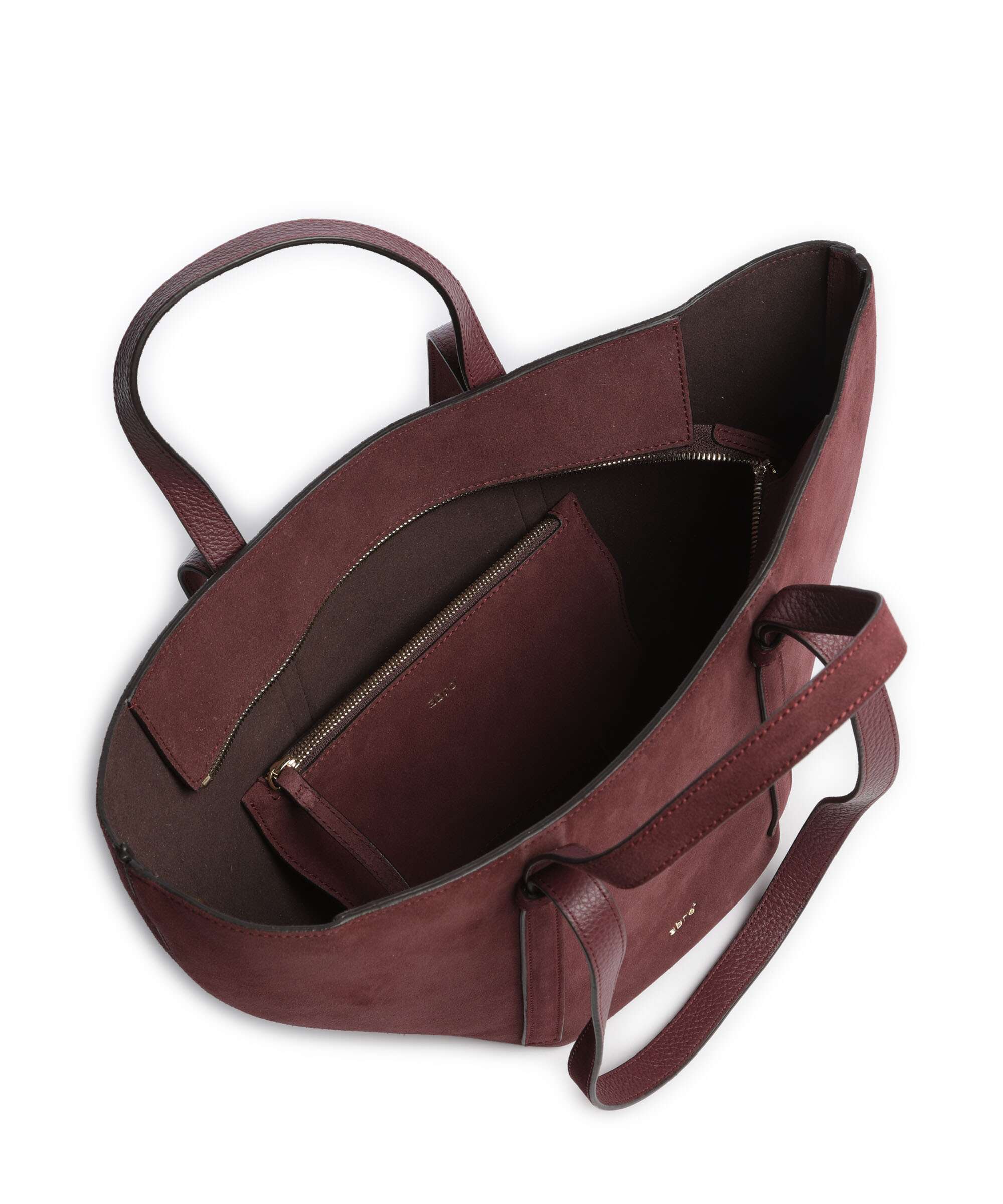 Abro Suede Cosmo Medium Torba na zakupy bordeaux - Image 6