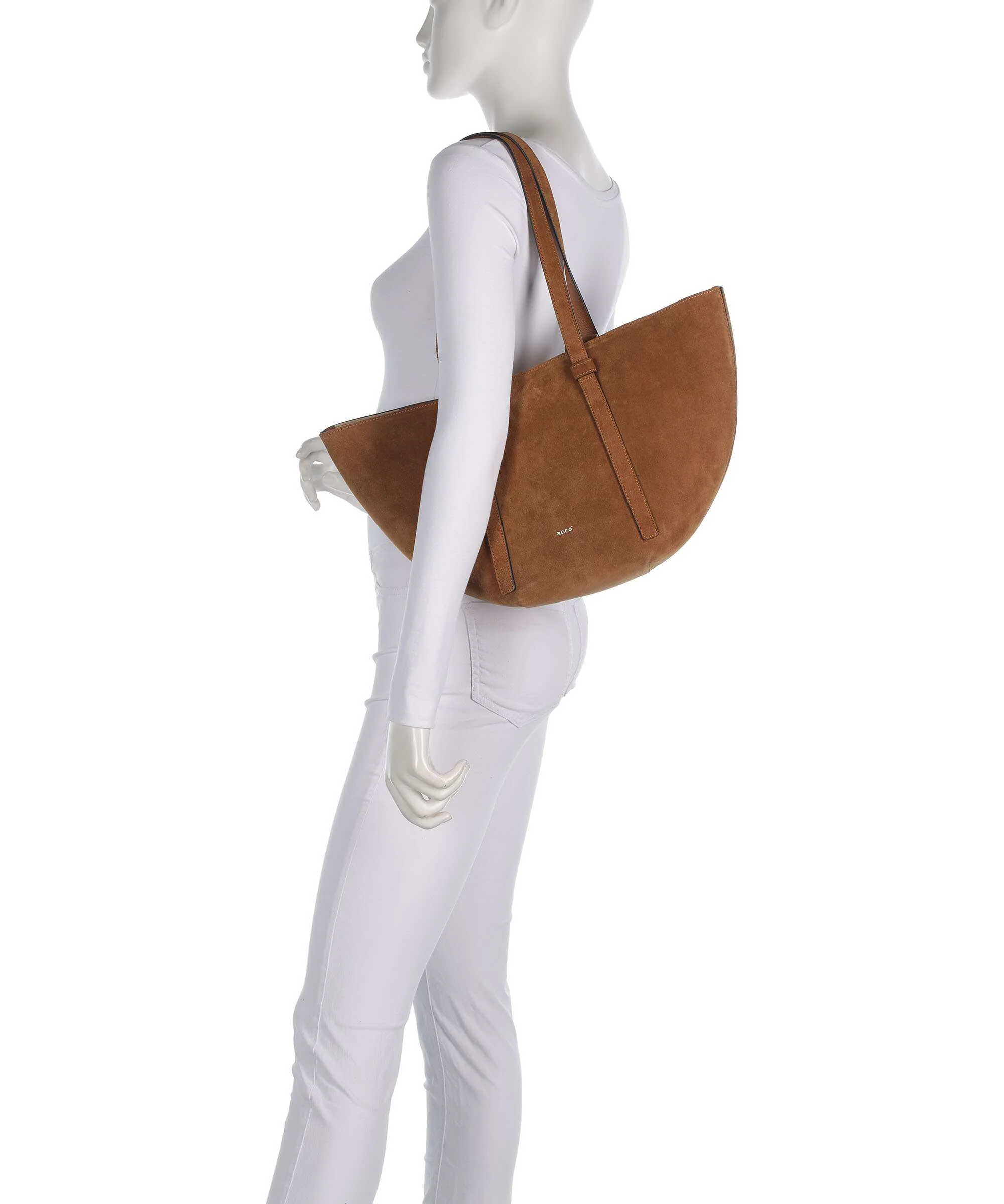Abro Suede Cosmo Medium Torba na zakupy cuoio - Image 3