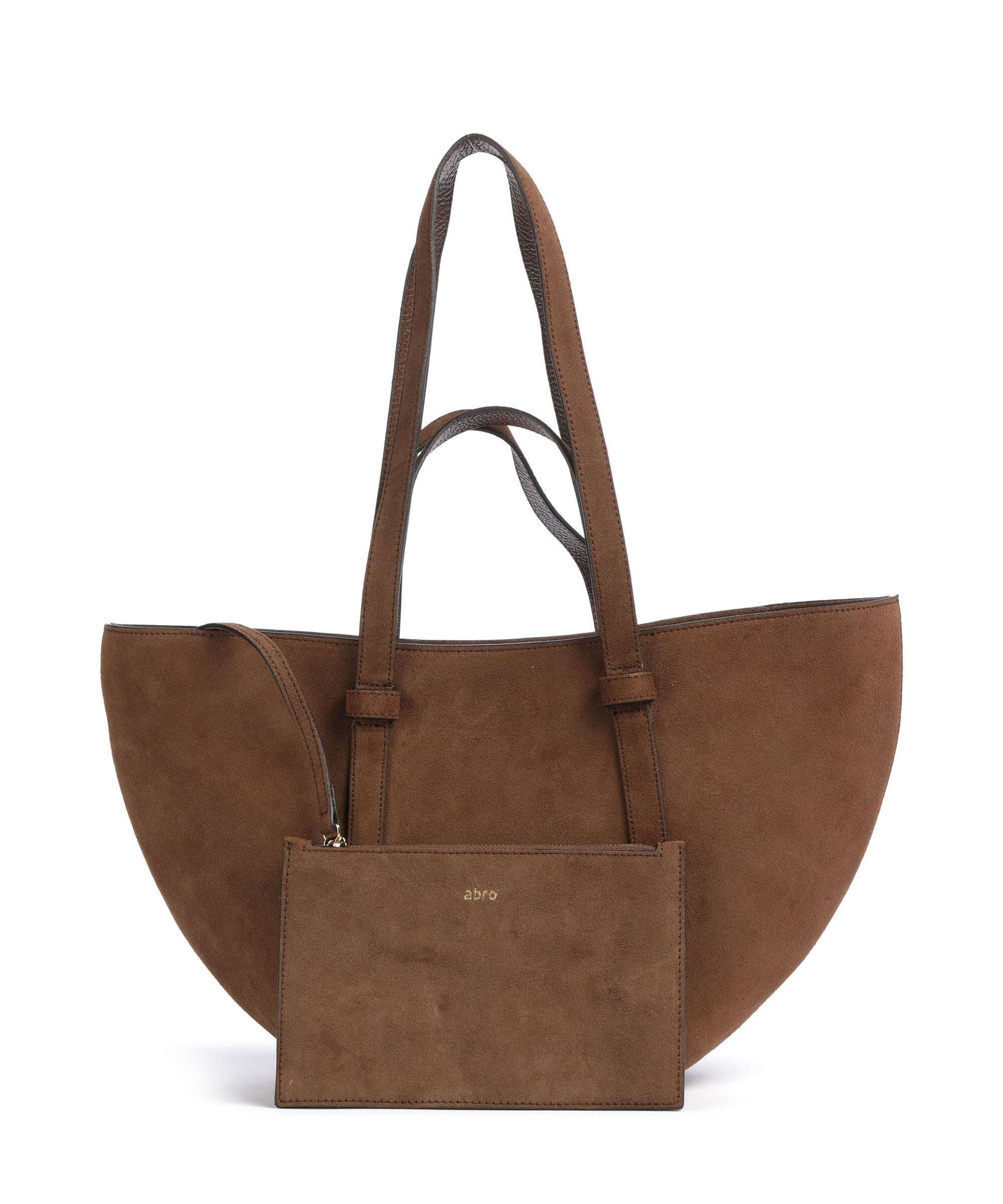 Abro Suede Cosmo Medium Torba na zakupy wood - Image 2