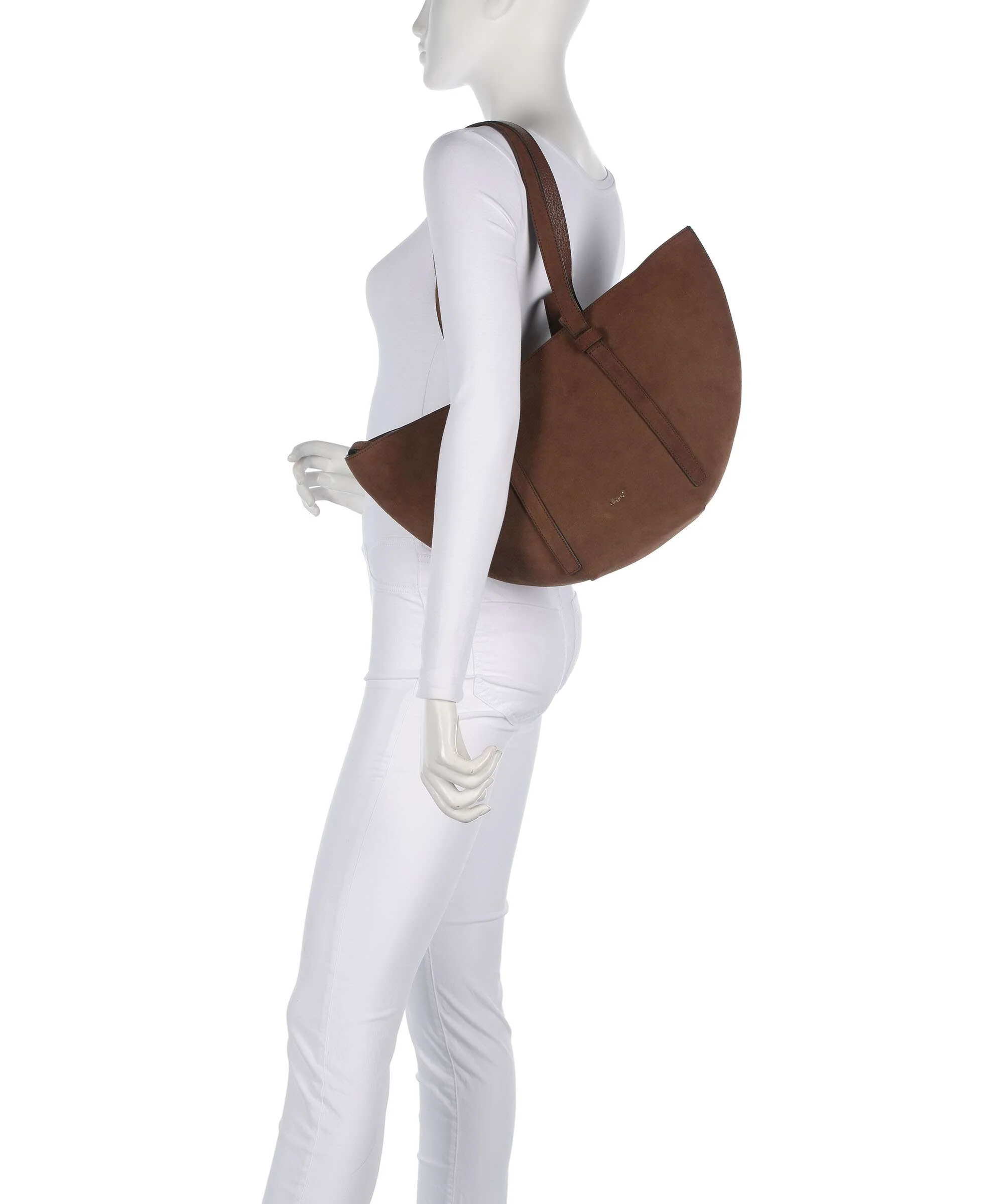 Abro Suede Cosmo Medium Torba na zakupy wood - Image 3