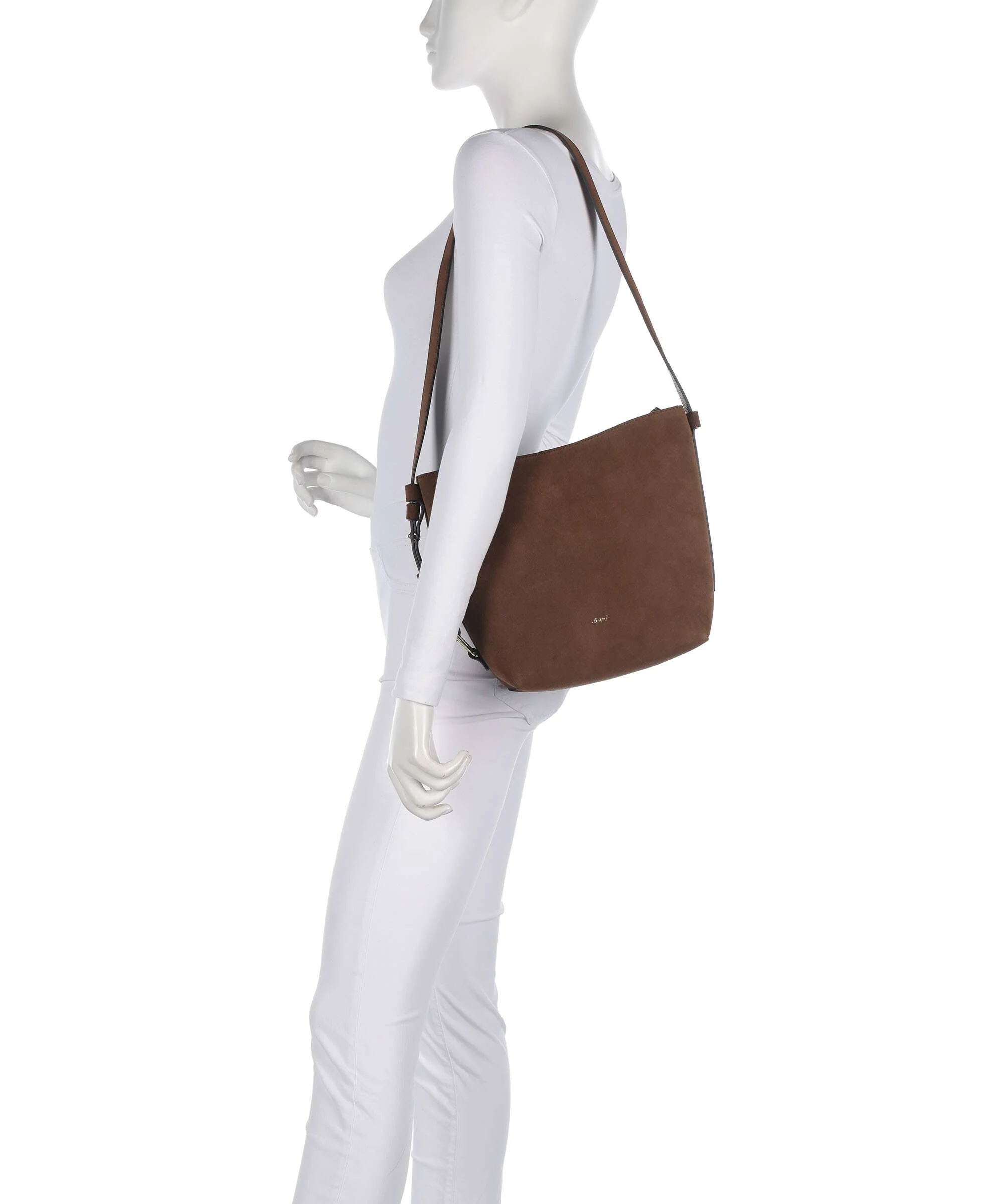 Abro Suede Cosmo Torba przez ramię wood - Image 3