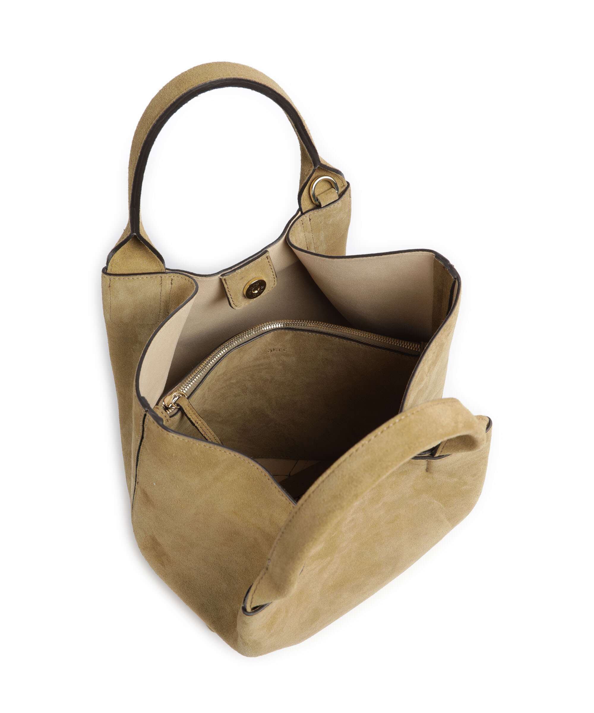 Abro Suede Essential Medium Torebka mud - Image 6