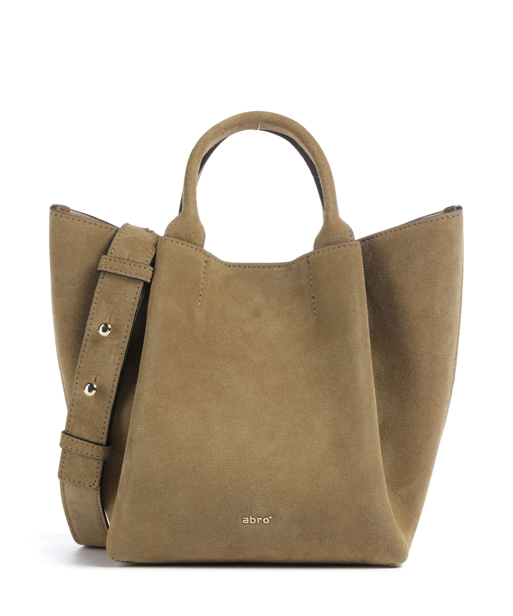 Abro Suede Essential Small Torebka mud