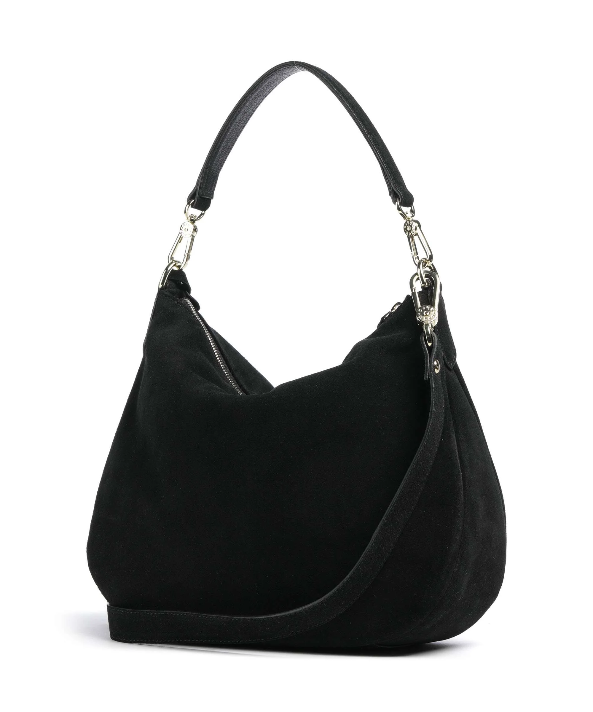 Abro Suede Juna Small Torebka worek black/gold - Image 2