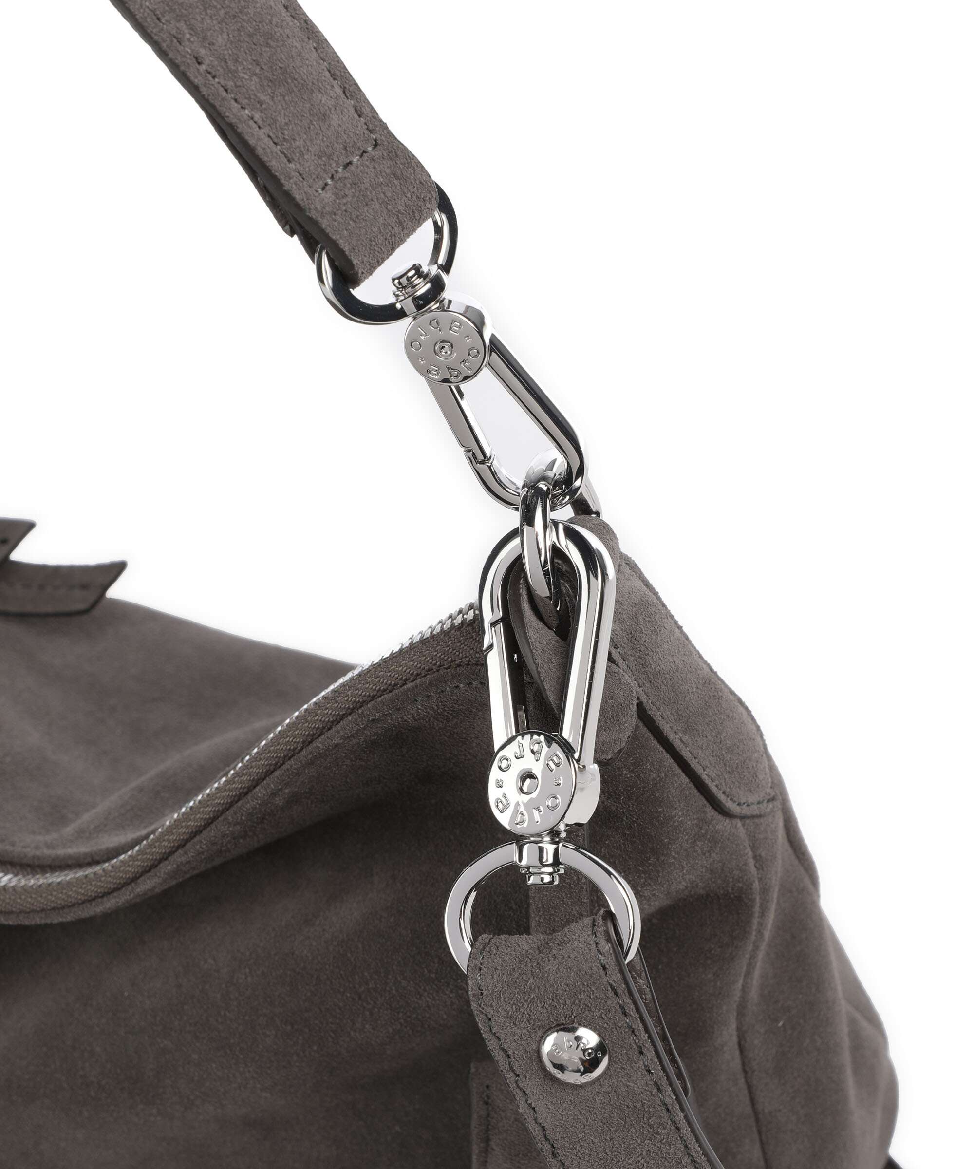 Abro Suede Juna Small Torebka worek grey - Image 4
