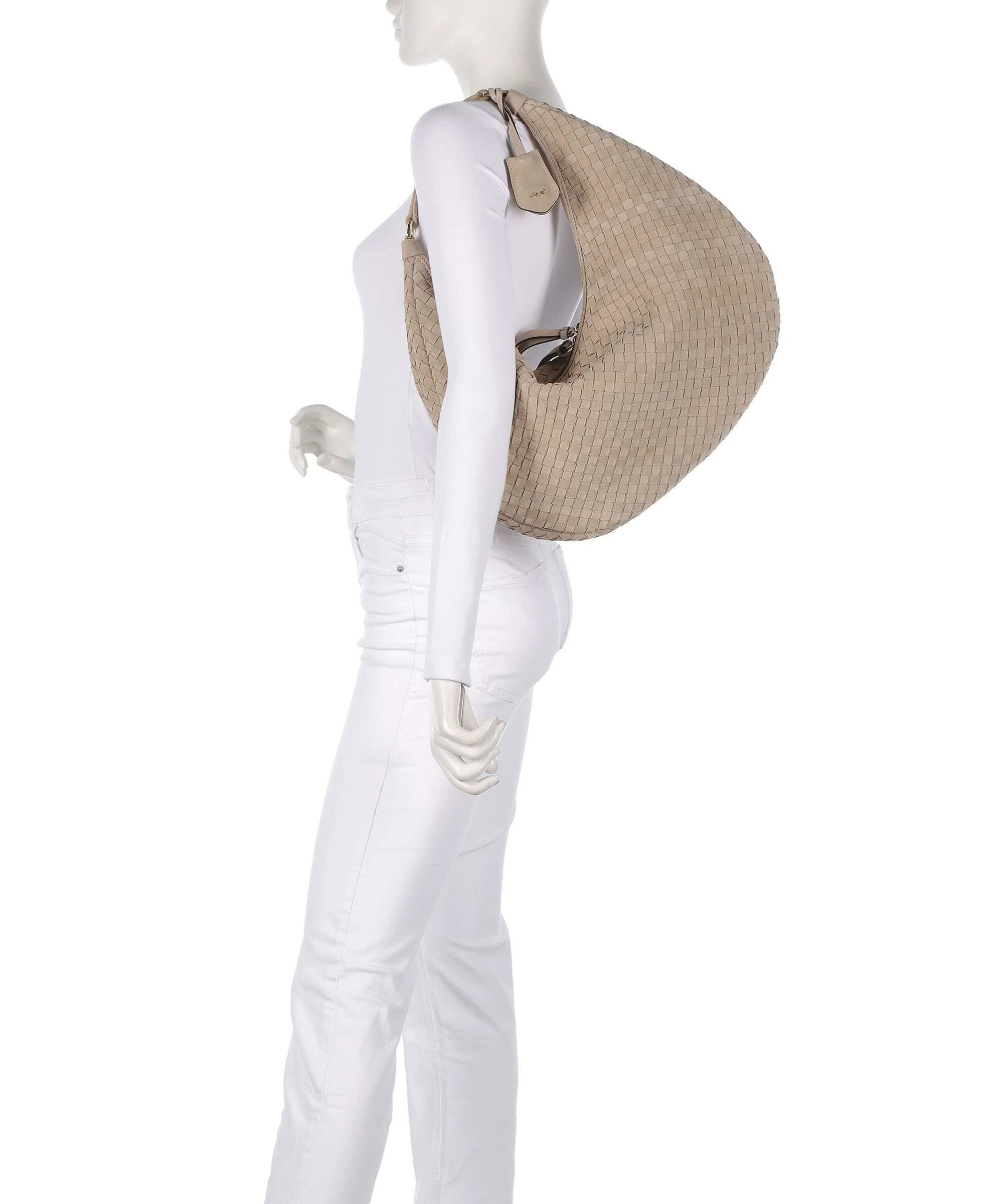 Abro Suede Nana Torebka worek natural - Image 3