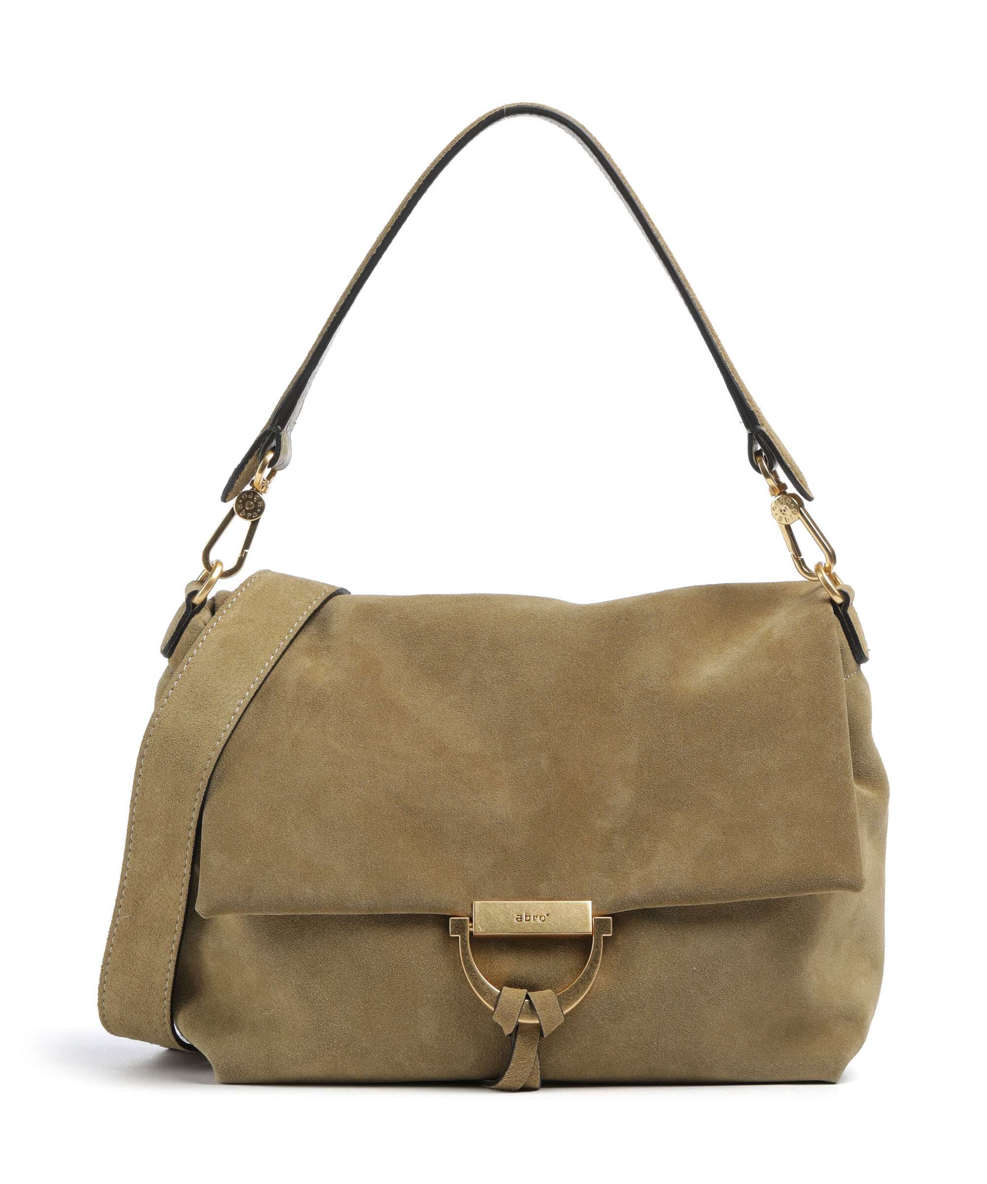 Abro Suede Temi Medium Torba na ramię mud