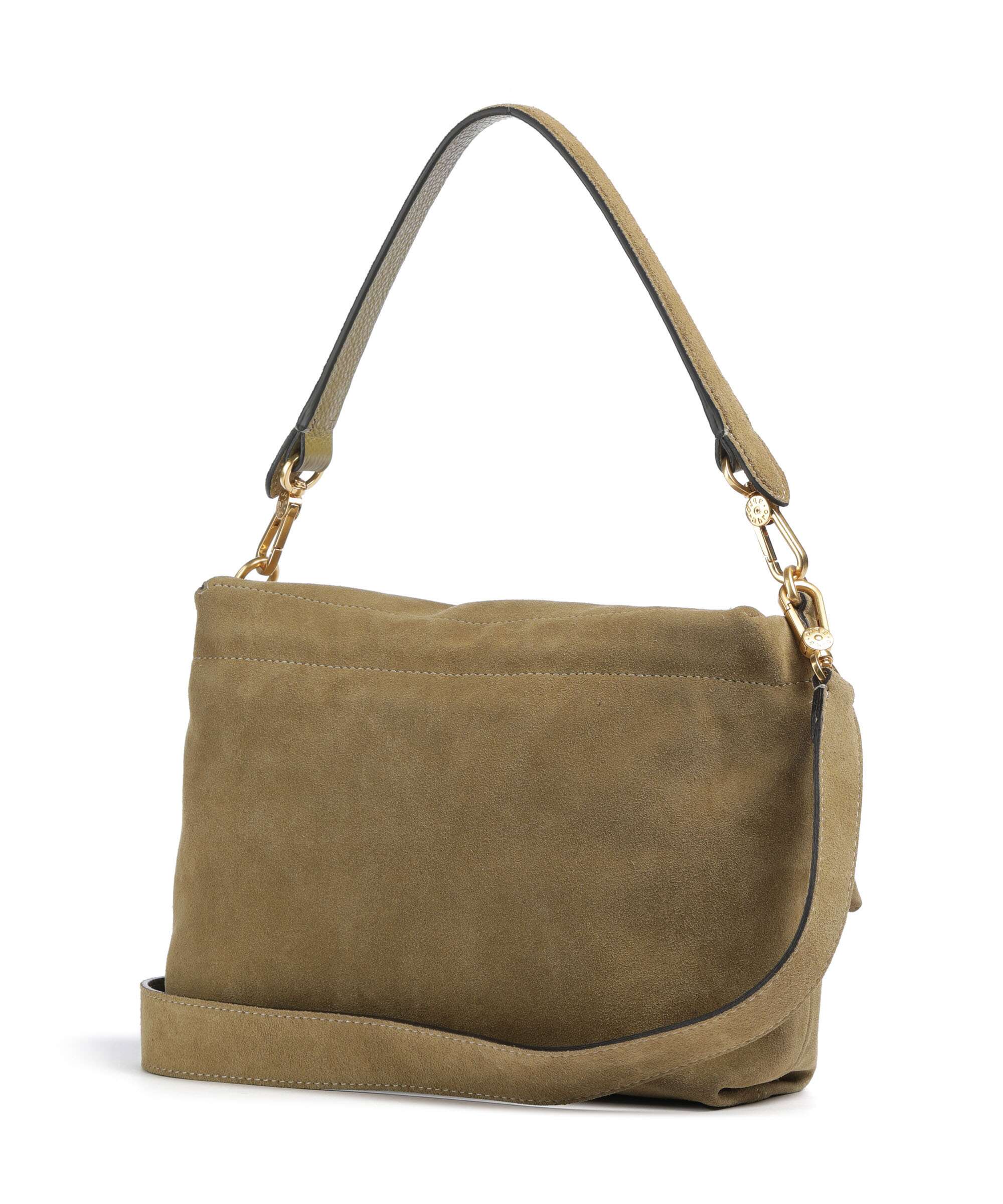 Abro Suede Temi Medium Torba na ramię mud - Image 2