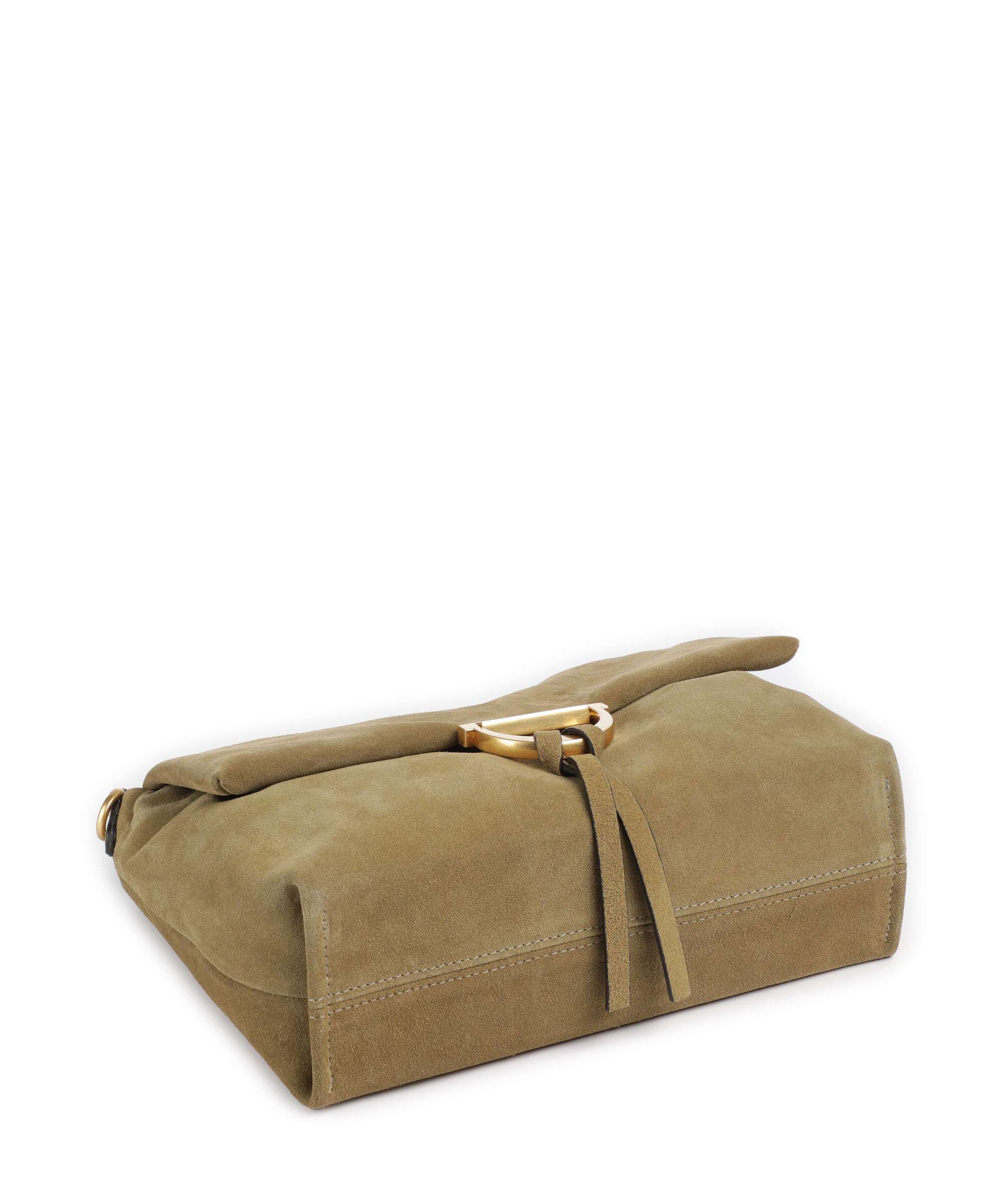 Abro Suede Temi Medium Torba na ramię mud - Image 5