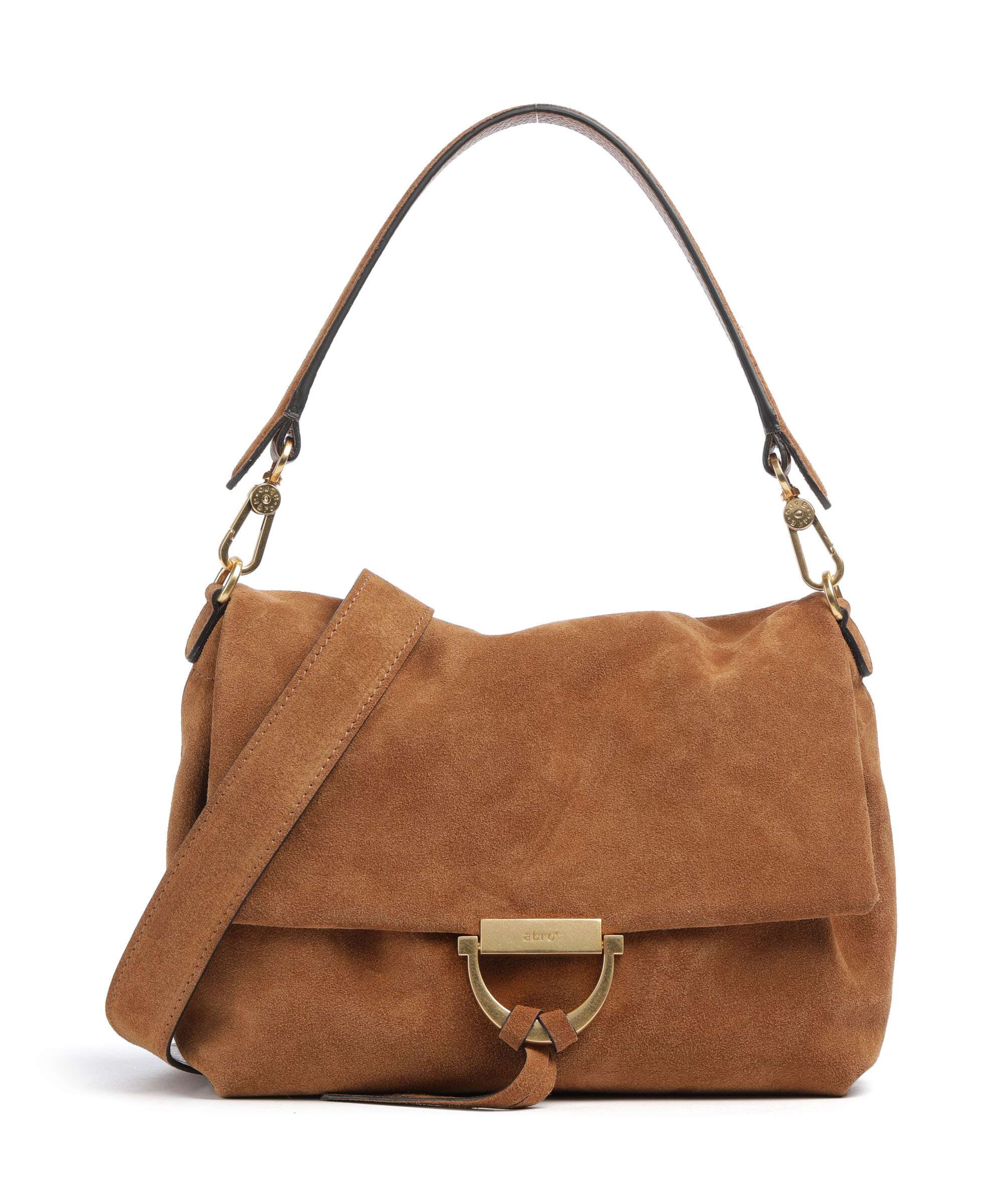 Abro Suede Temi Medium Torba na ramię cuoio