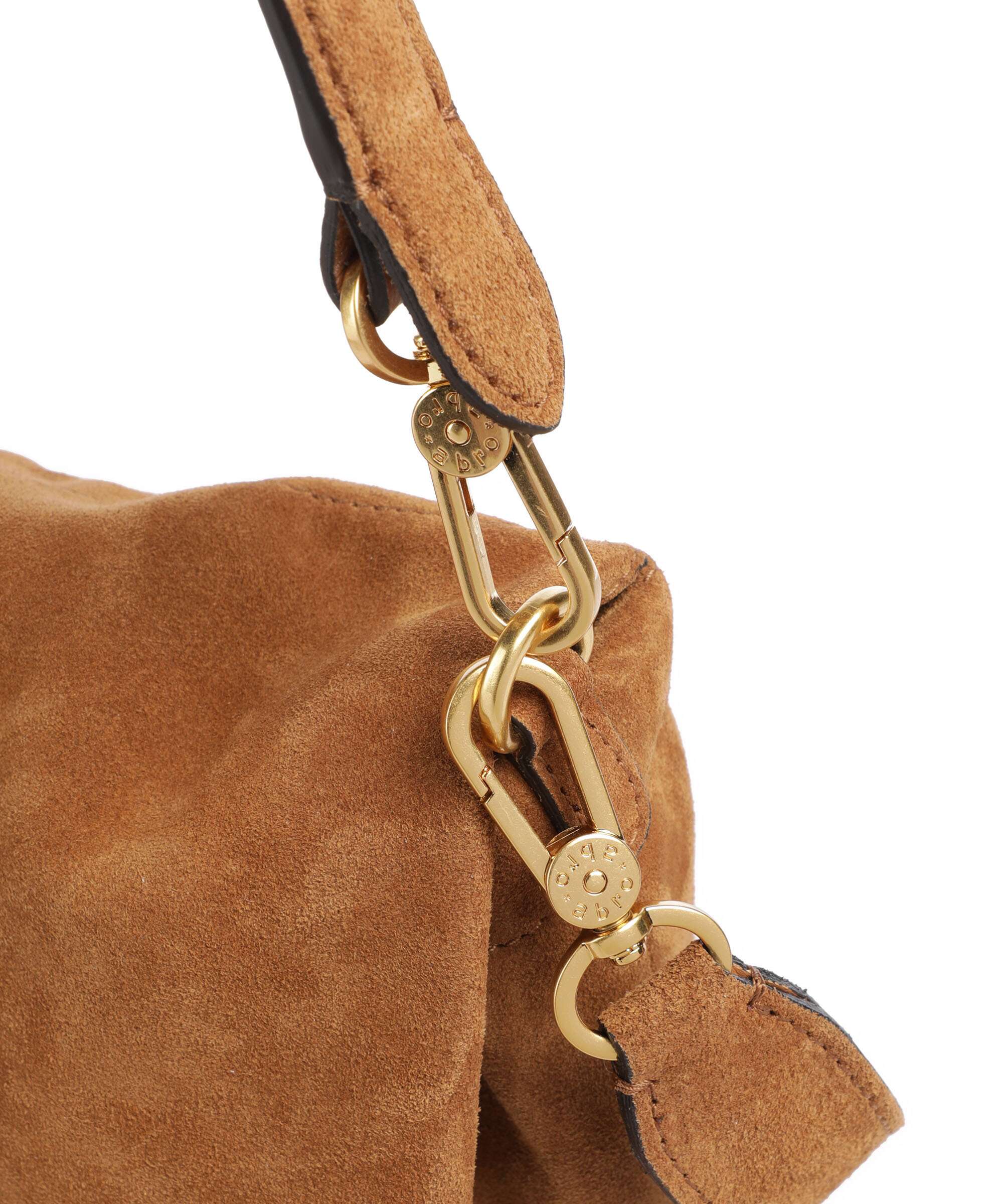 Abro Suede Temi Medium Torba na ramię cuoio - Image 5