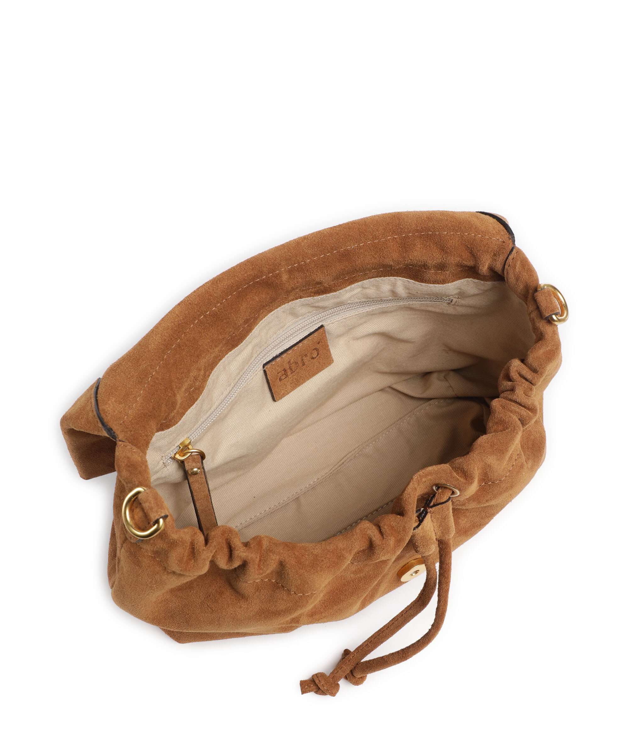 Abro Suede Temi Medium Torba na ramię cuoio - Image 7