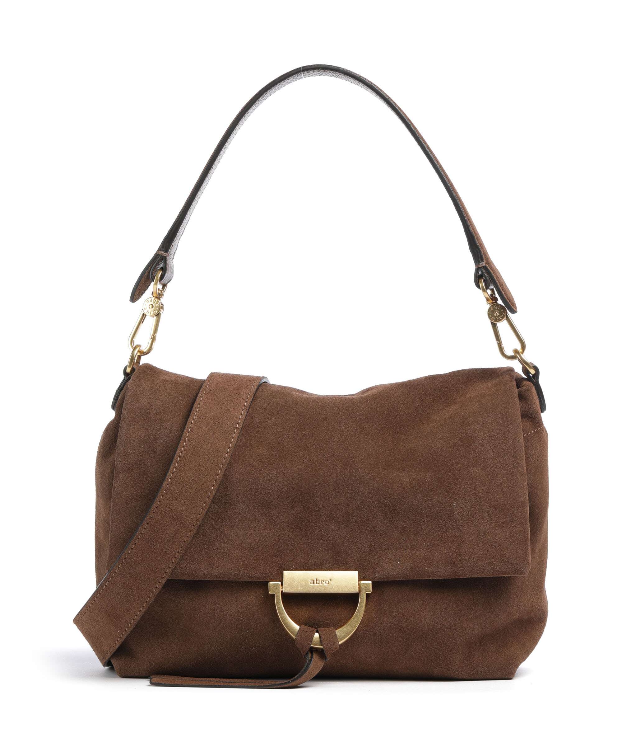 Abro Suede Temi Medium Torba na ramię wood