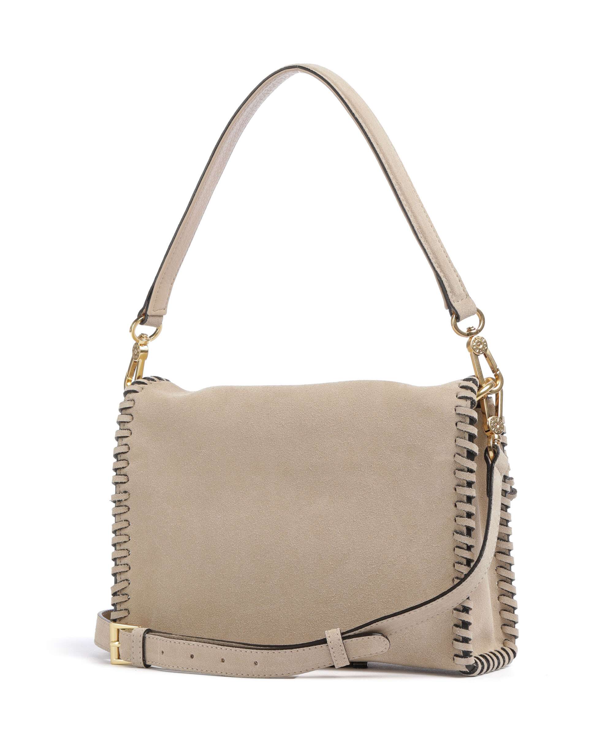 Abro Suede Temi Stitch Torba na ramię natural - Image 2