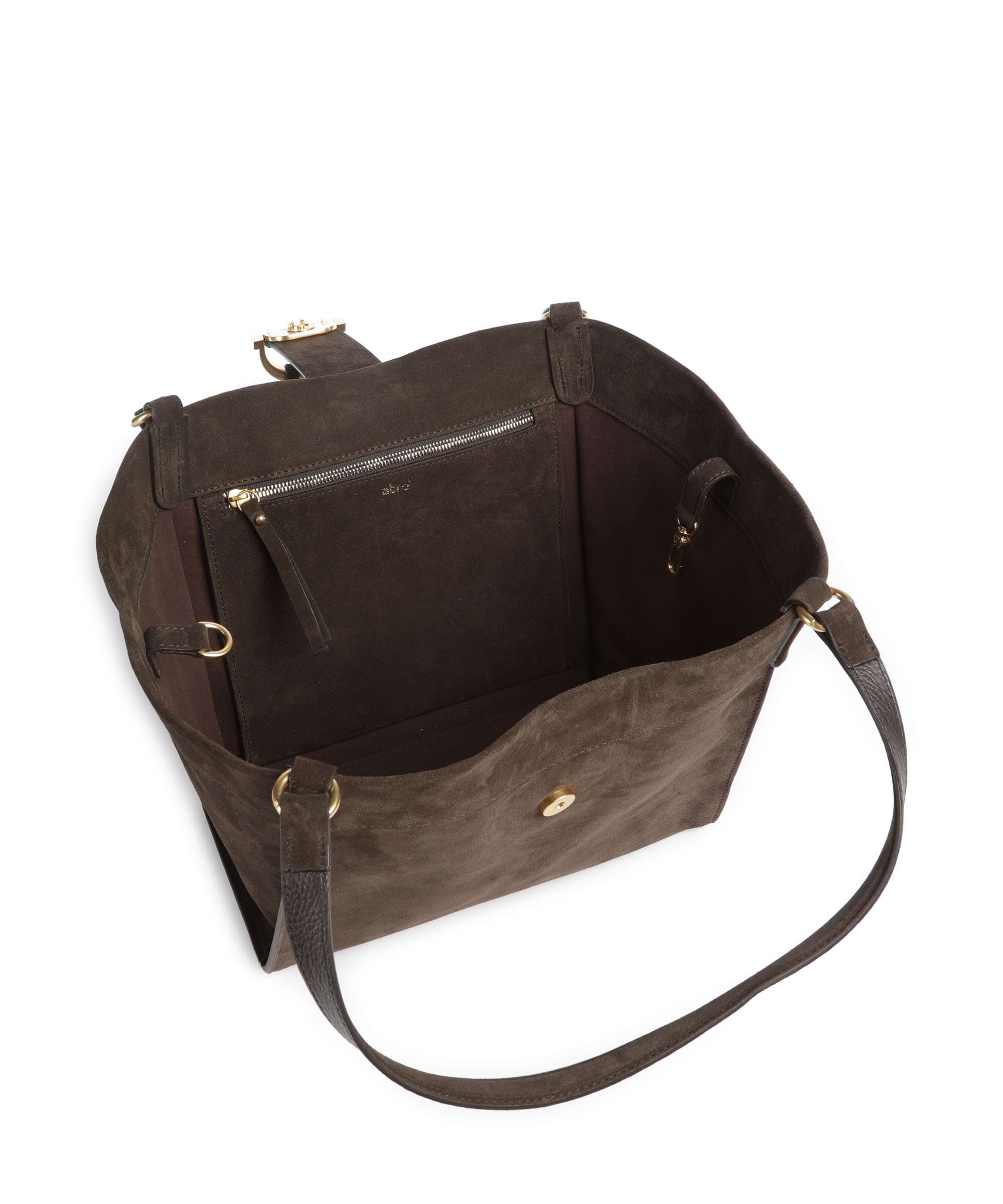 Abro Suede Temi Torba na zakupy dark brown - Image 6