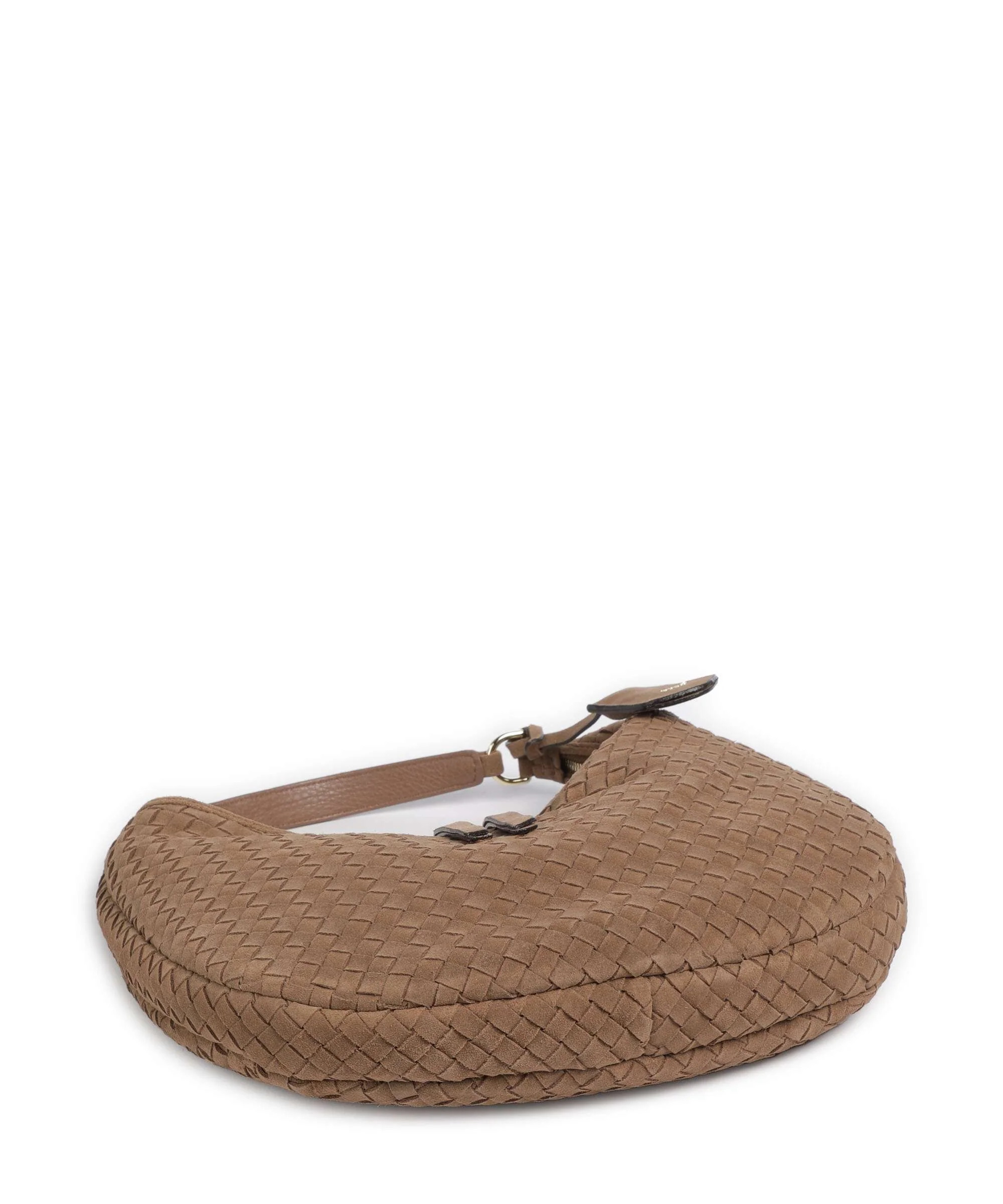 Abro Suede Weaving Nana Small Torebka worek camel - Image 5