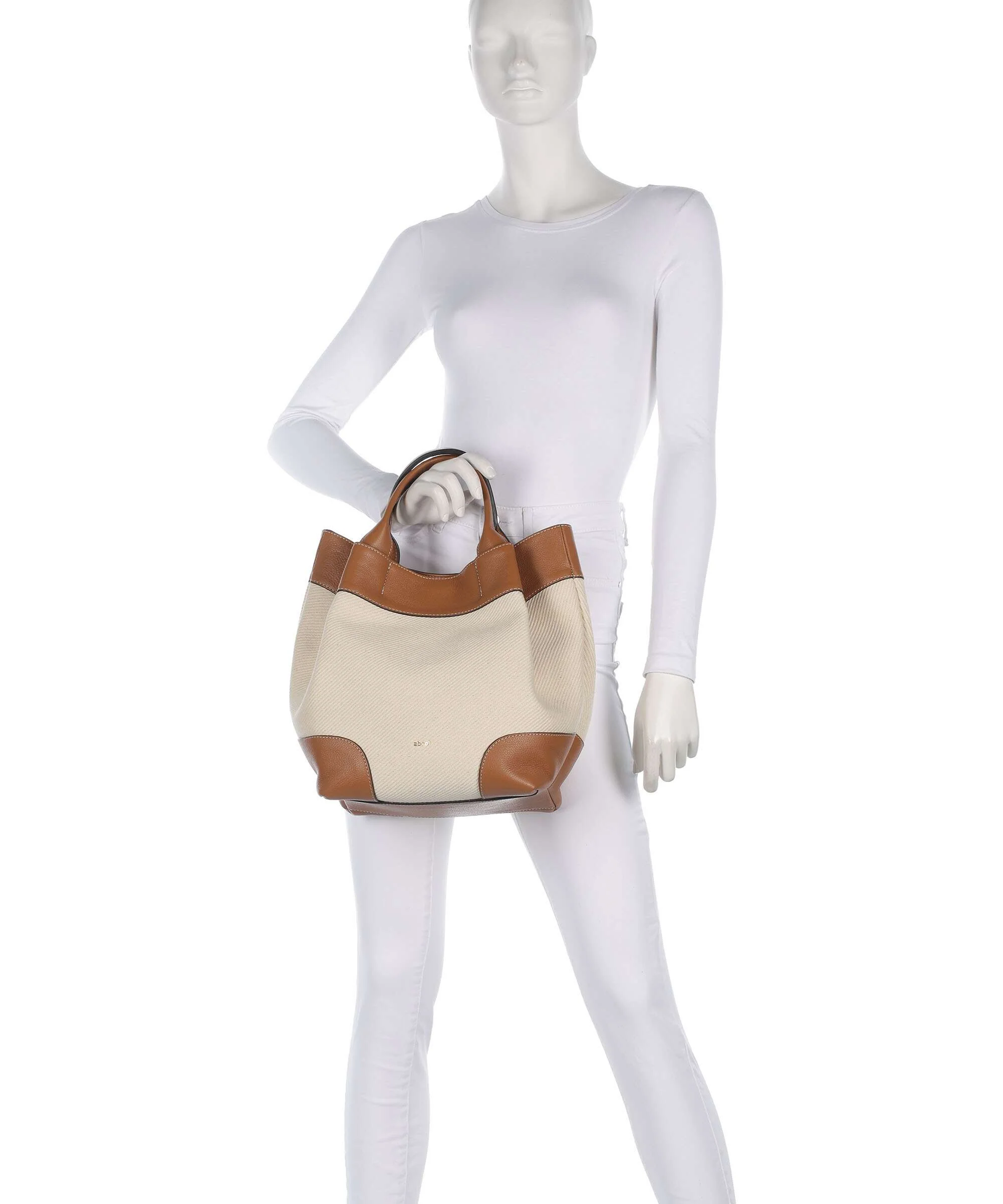 Abro Super Drill Essential Medium Torebka ivory/cuoio - Image 3