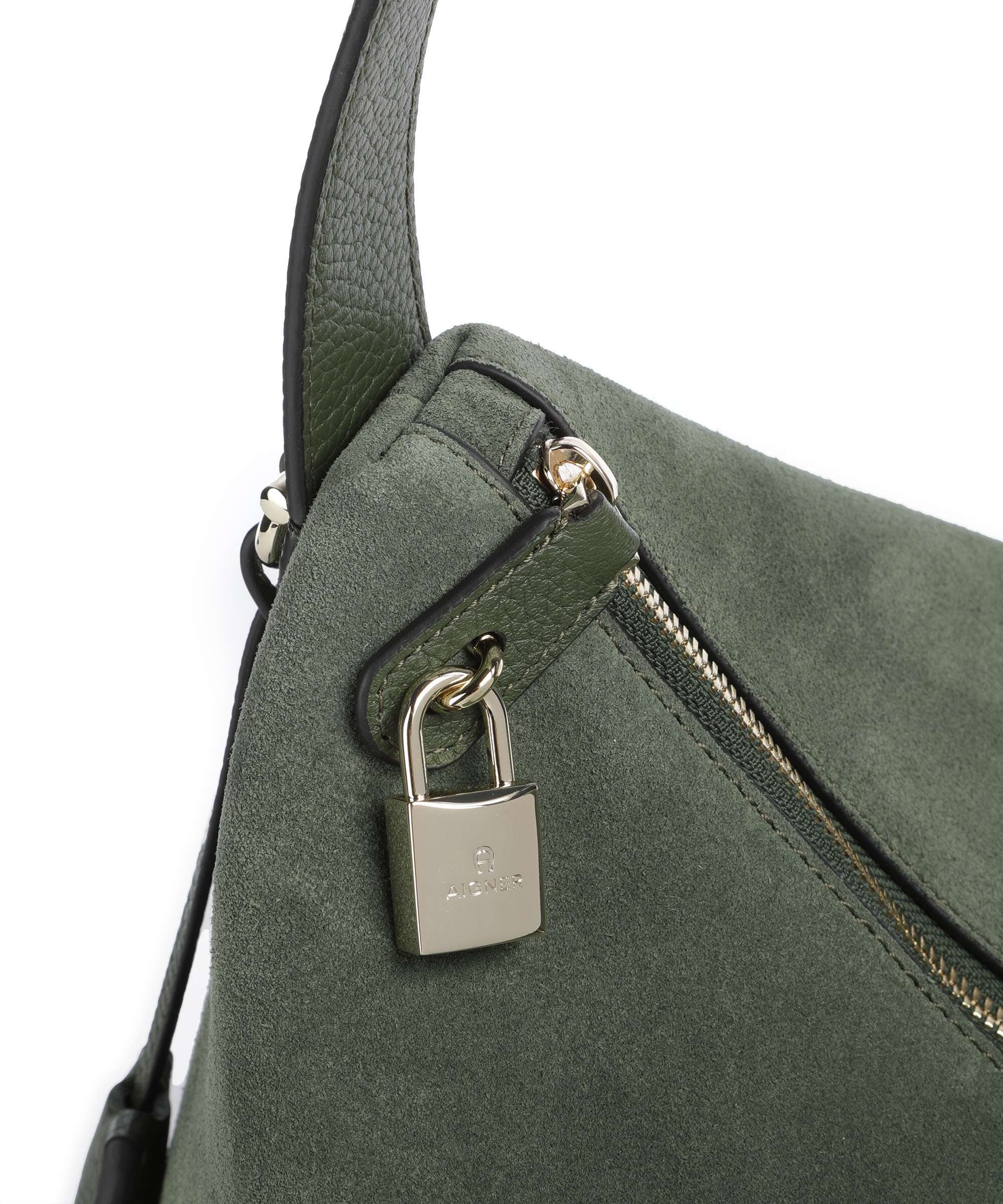 Aigner Delia L Torebka worek dark olive - Image 4